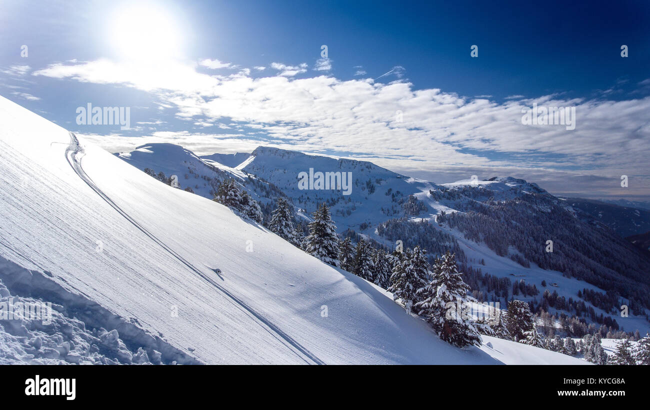 Winter-Berglandschaft Stockfoto