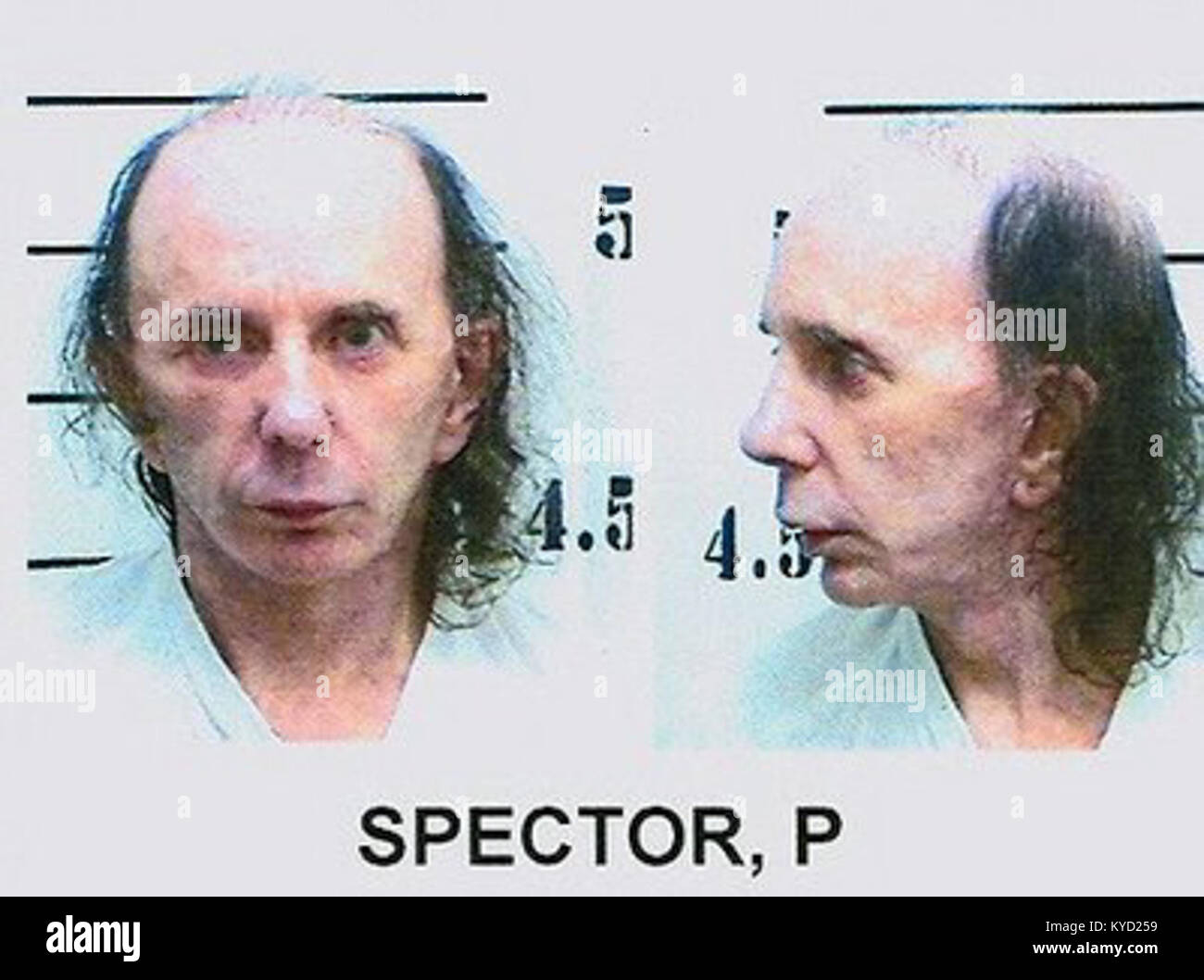 Phil Spector, mugshot (2009) Stockfoto