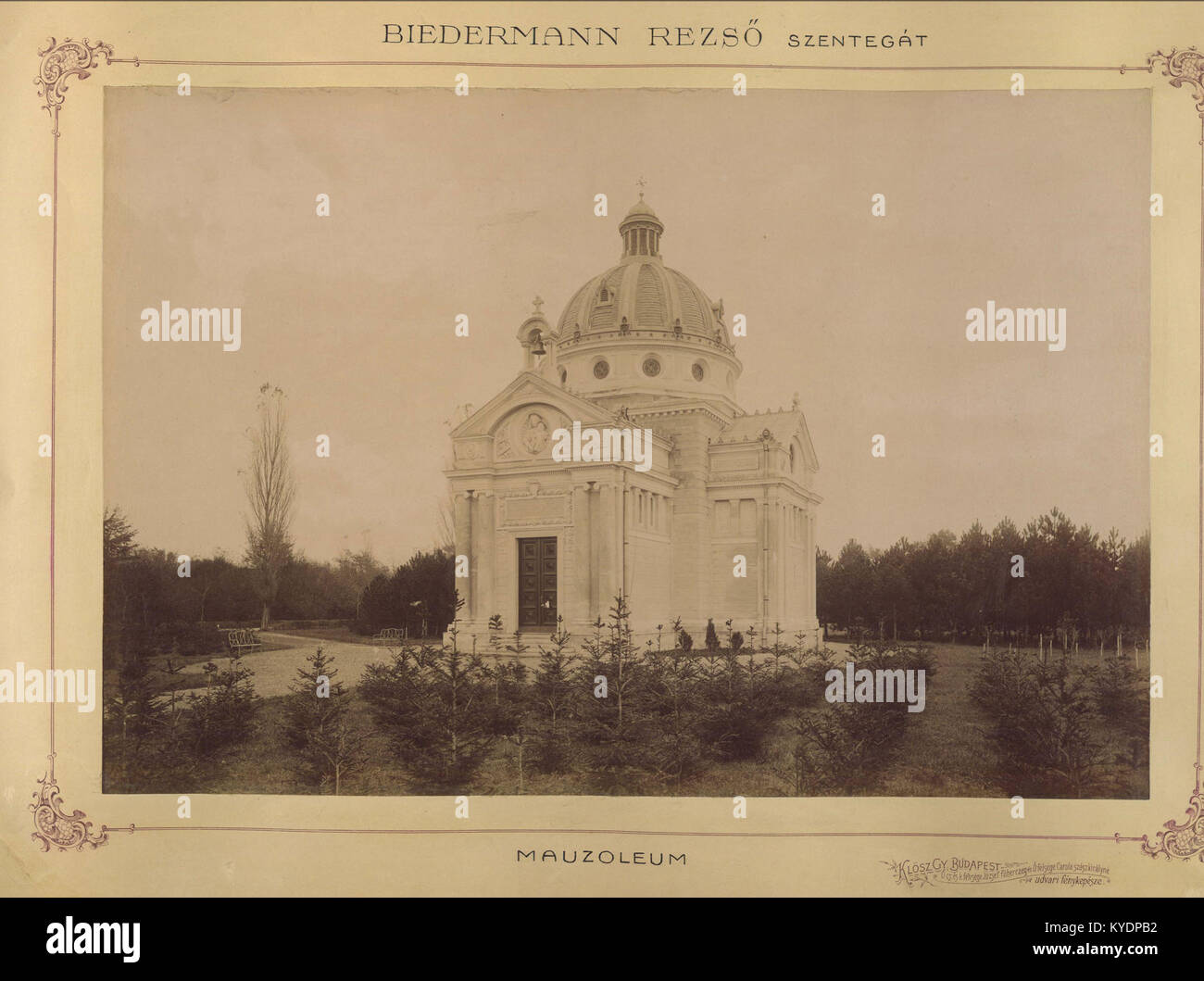 Szentegát, ein Biedermann-család mauzóleuma. Eine felvétel között készült 1895-1899. - Fortepan 83433 Stockfoto