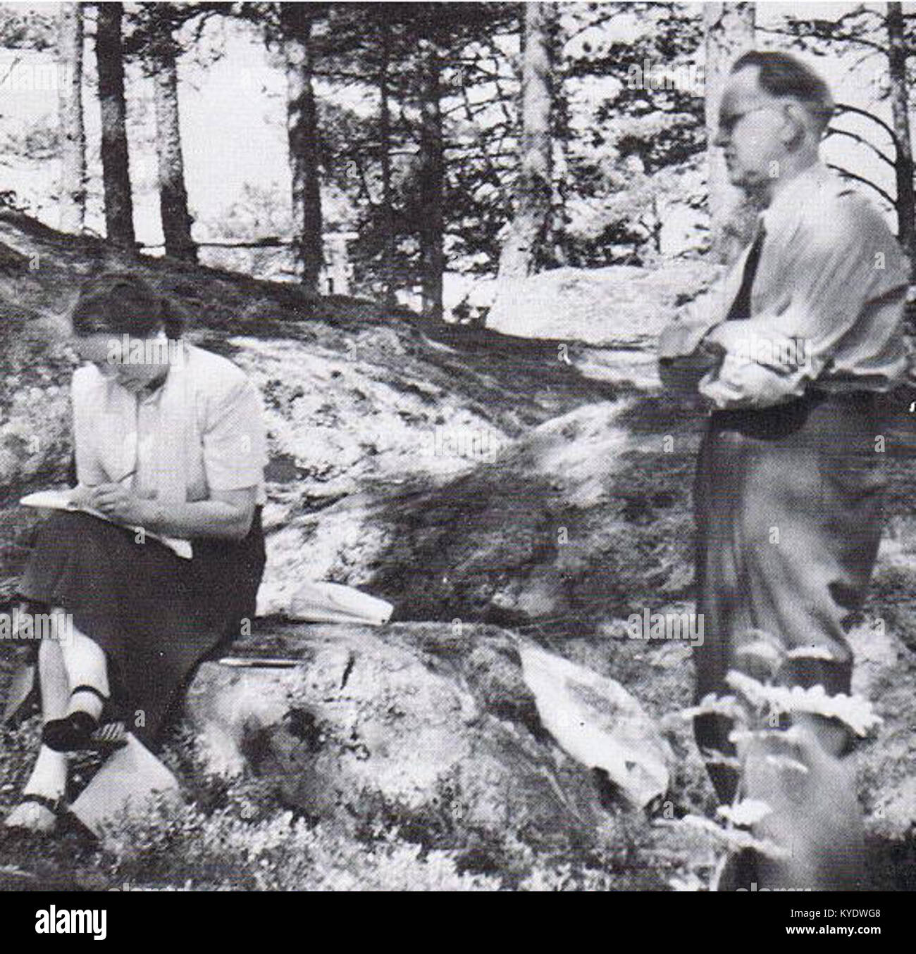 Tage Erlander, Bommersvik 1948 Stockfoto