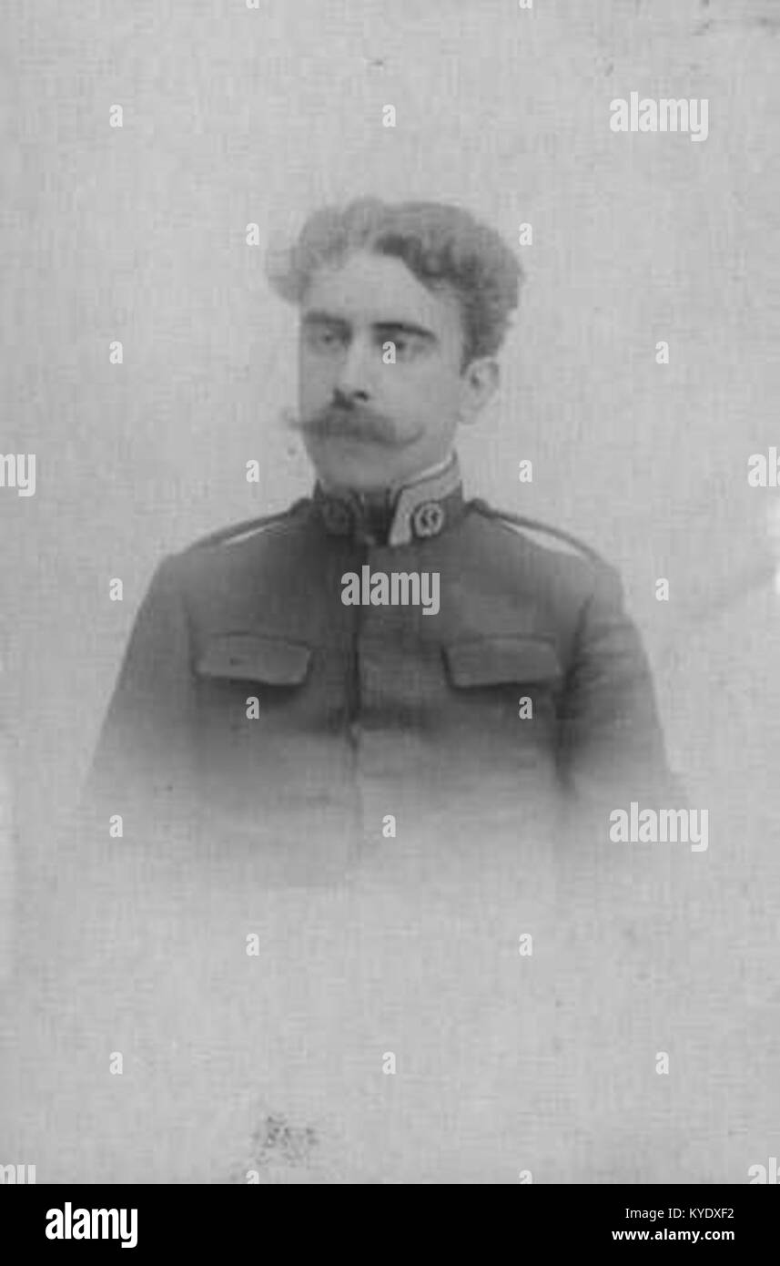 Ein Porträt von Dr. Júlio Dantas, identifiziert als Militärarzt, der in einer historischen Periode des öffentlichen Gesundheits- und militärischen medizinischen Dienstes tätig war. Stockfoto