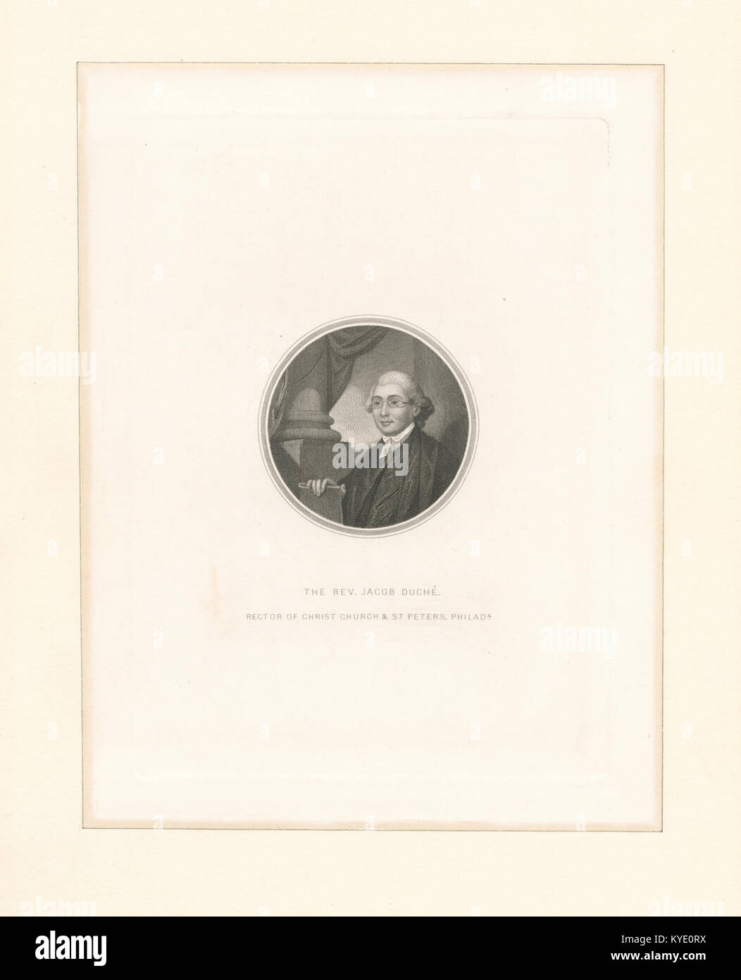 Pfr. Jakob Duché, Rektor der Kirche Christi und St. Peters, Philada (NYPL Hades -287435-EM 3890) Stockfoto