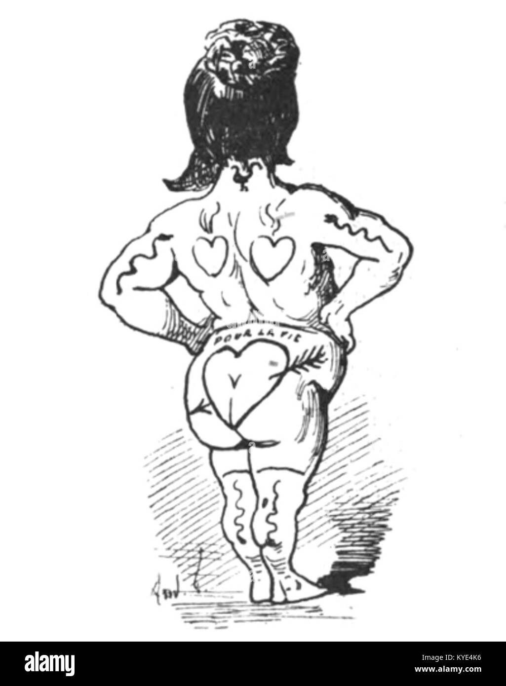 Ein Porträt von Touchatout in der Ausgabe 162 von Le Trombinoscope, das seine Beiträge zur französischen Satire und literarischen Illustration dokumentiert. Stockfoto