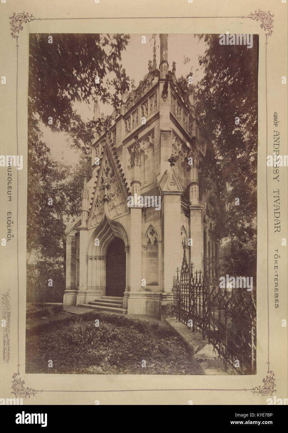 Trebisov, az Andrássy család mauzóleuma. 1895-1899 - 83490 között Fortepan Stockfoto