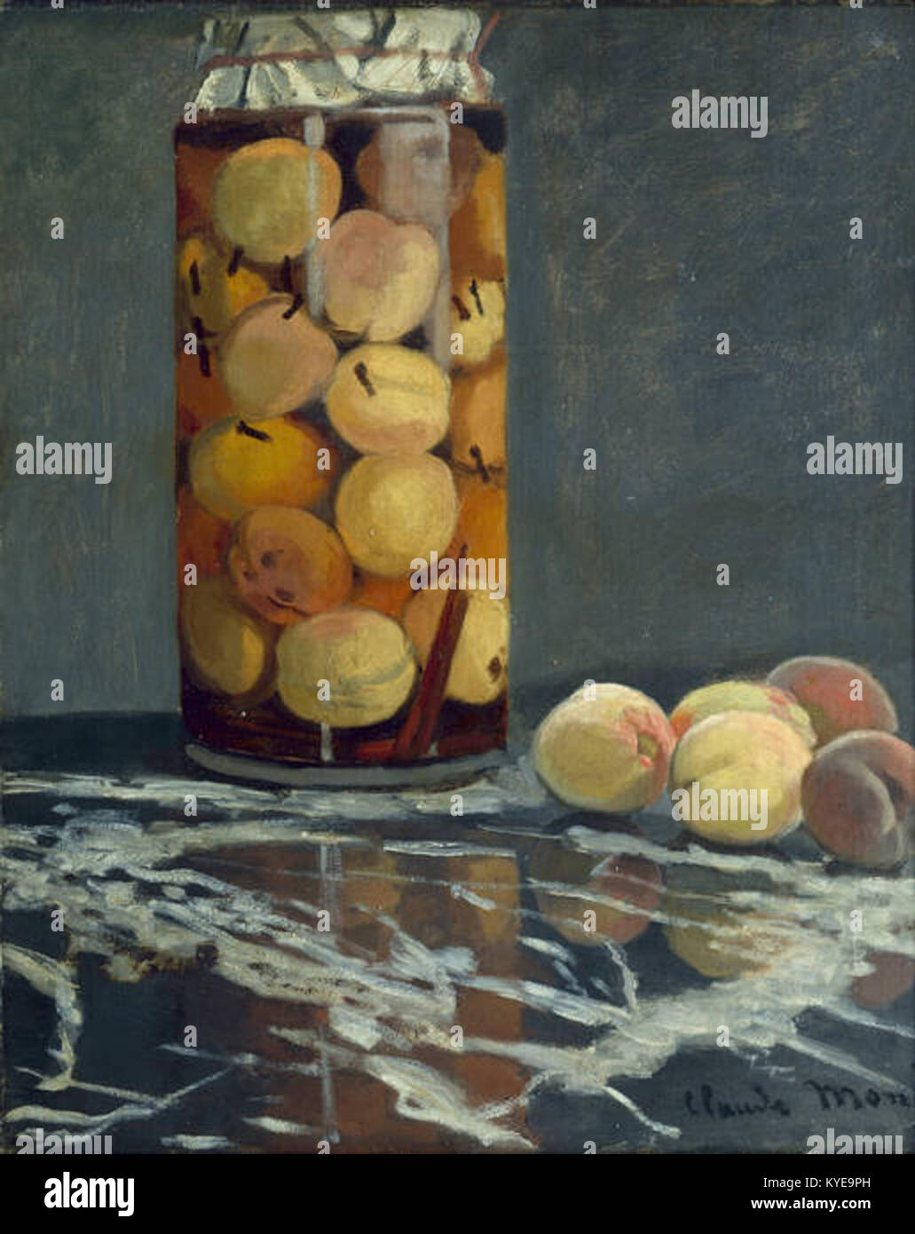 Dieses Gemälde von Claude Monet, Teil der Sammlung „Noví mistři“, veranschaulicht seinen Beitrag zur impressionistischen Kunst. Stockfoto