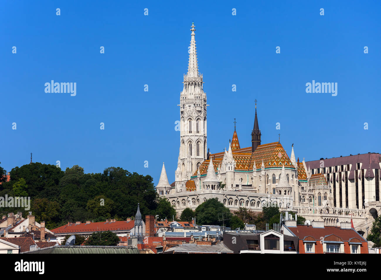 Matthias Kirche und Fisherman's Bastion in Budapest, Ungarn Stockfoto