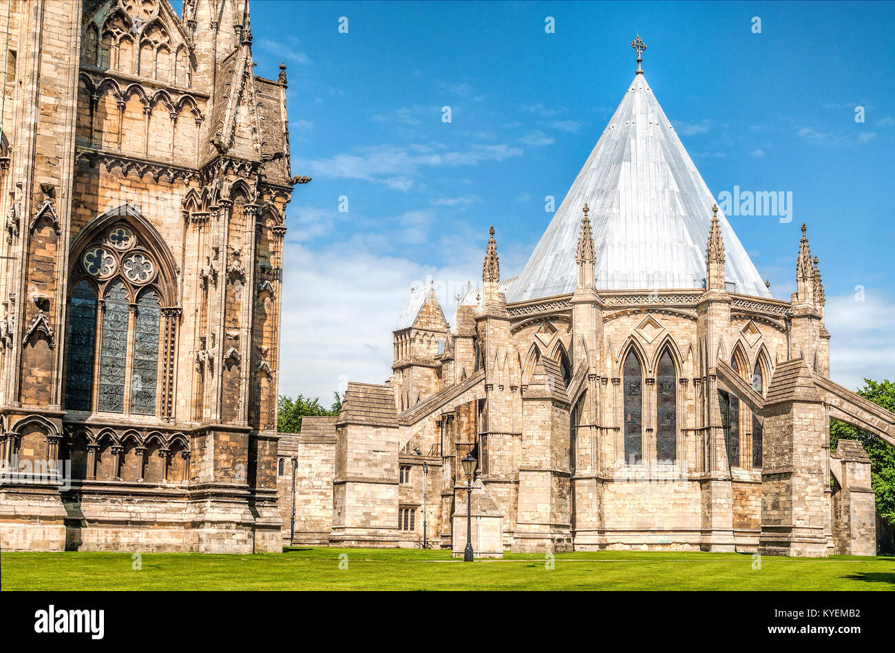 Kapitelhaus in der Lincoln Cathedral (in vollem Umfang die Cathedral Church of the Blessed Virgin Mary of Lincoln, England Stockfoto