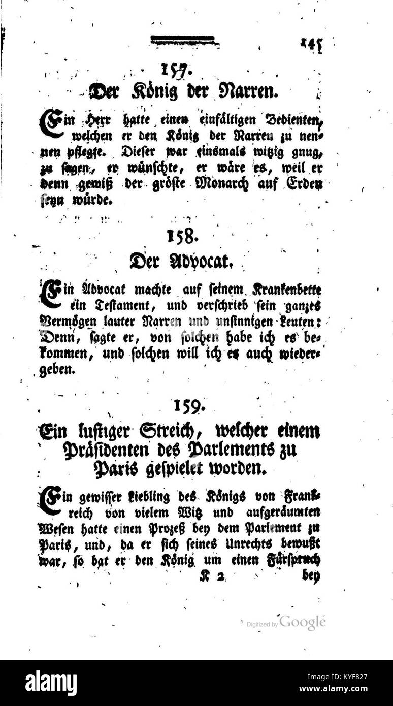 Vade Mecum für lustige Leute, 1774 erschienen, bietet durch humorvolles Schreiben einen unterhaltsamen und kulturellen Einblick in die deutsche Gesellschaft des 18. Jahrhunderts. Stockfoto