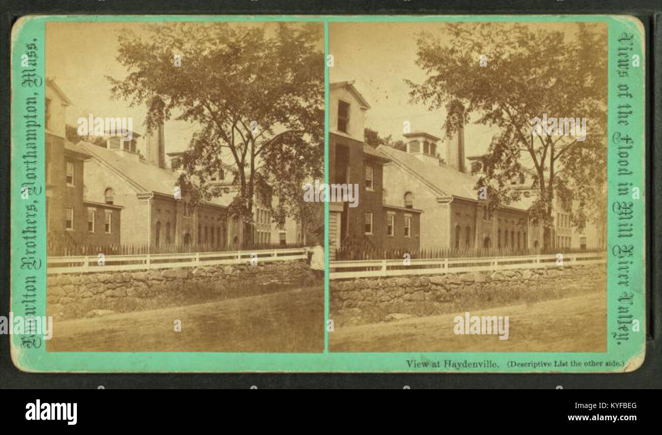 Ein Foto von Hayden Gere & Co. Messing Shop, das das Industriegebäude, die Werkstattgestaltung, die Außenarchitektur und die Umgebung in einer kommerziellen Umgebung des frühen 20. Jahrhunderts zeigt. Stockfoto