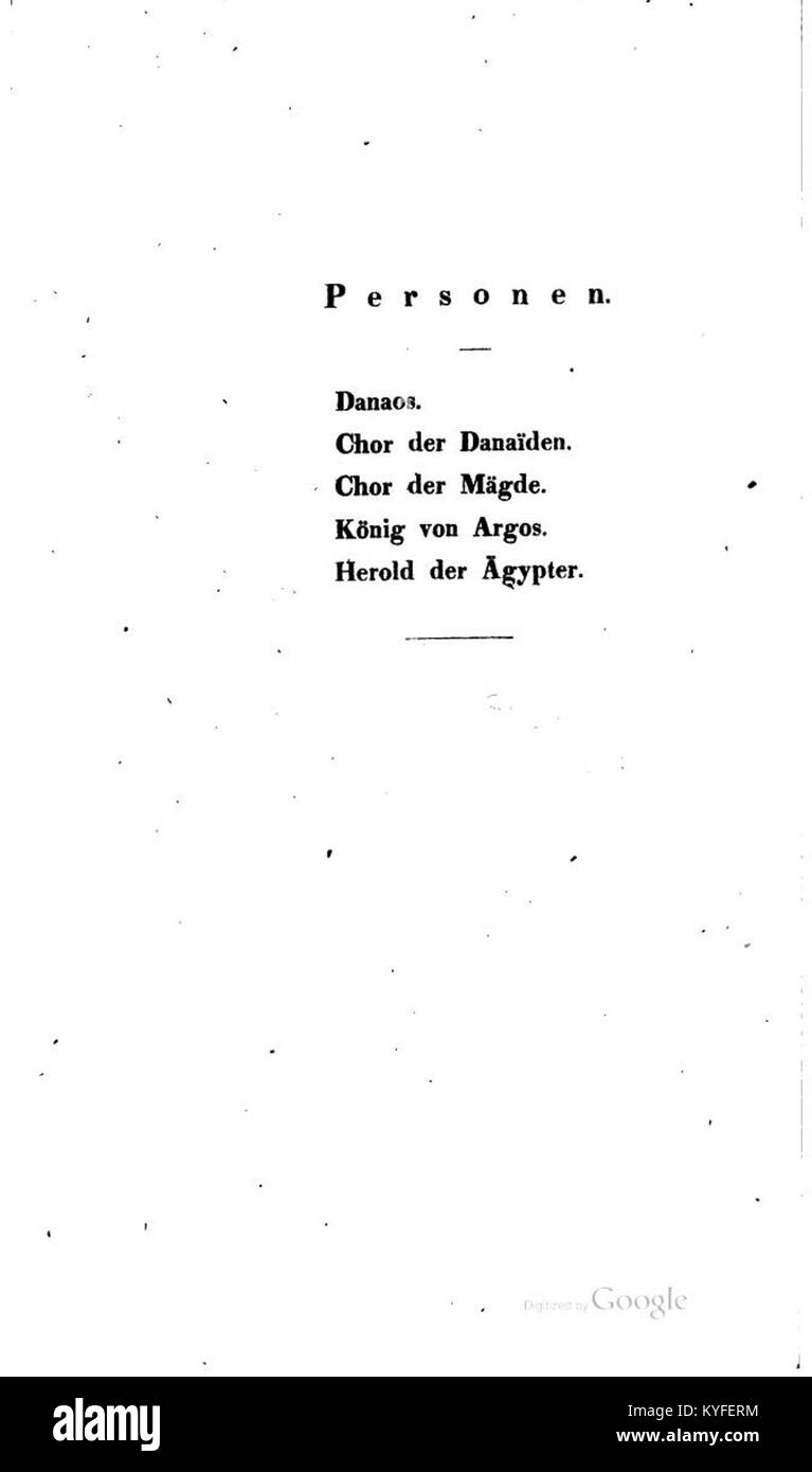 Die 151. Ausgabe von Voß’s deutscher Übersetzung von Aeschylus, die ein oder mehrere tragische Stücke in deutscher Sprache enthält. Stockfoto