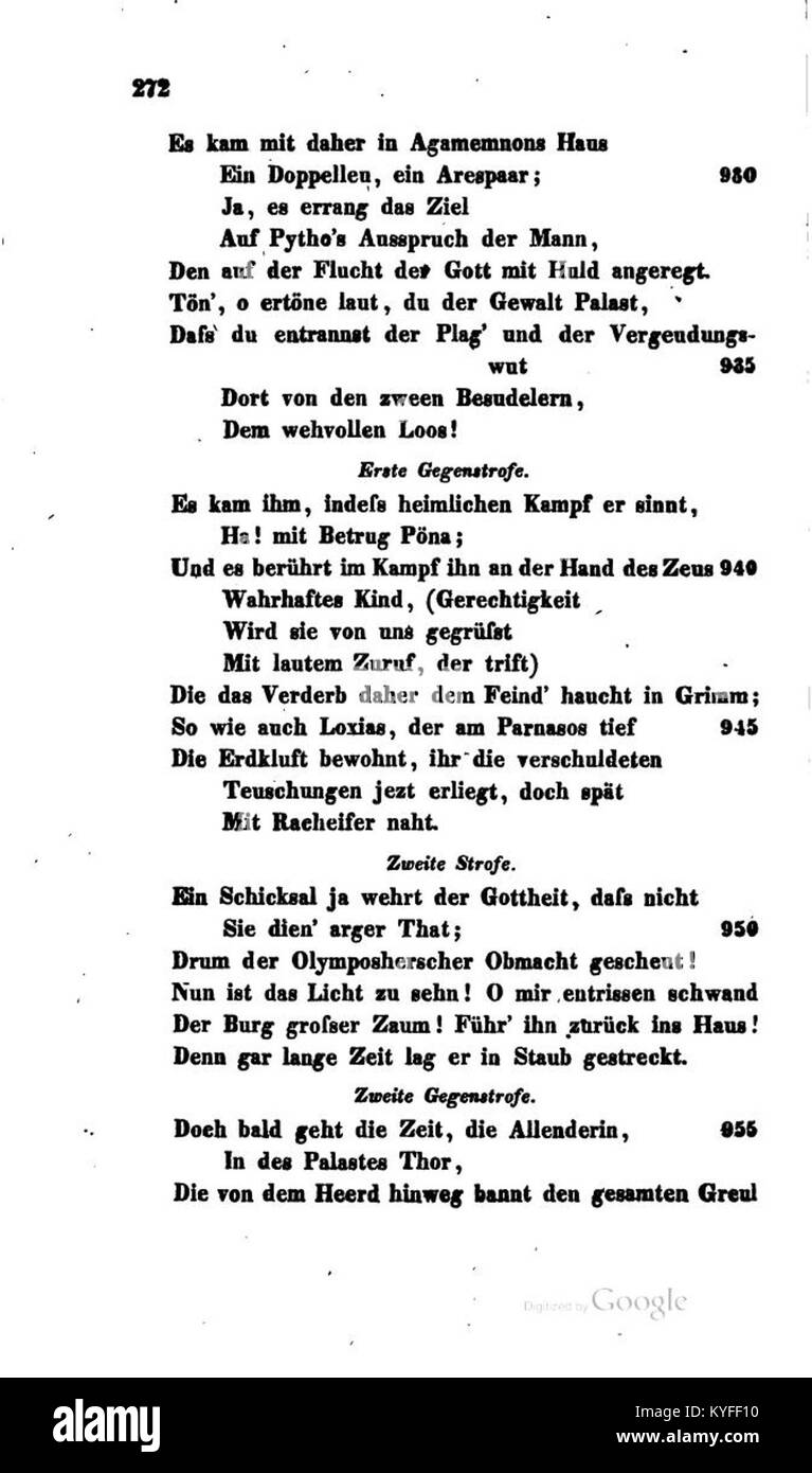 Foto mit der Aufschrift Vo, Schylos 291, das einen Ort oder ein Thema von historischem oder kulturellem Interesse darstellt, mit Details, die einen weiteren Kontext erfordern. Stockfoto