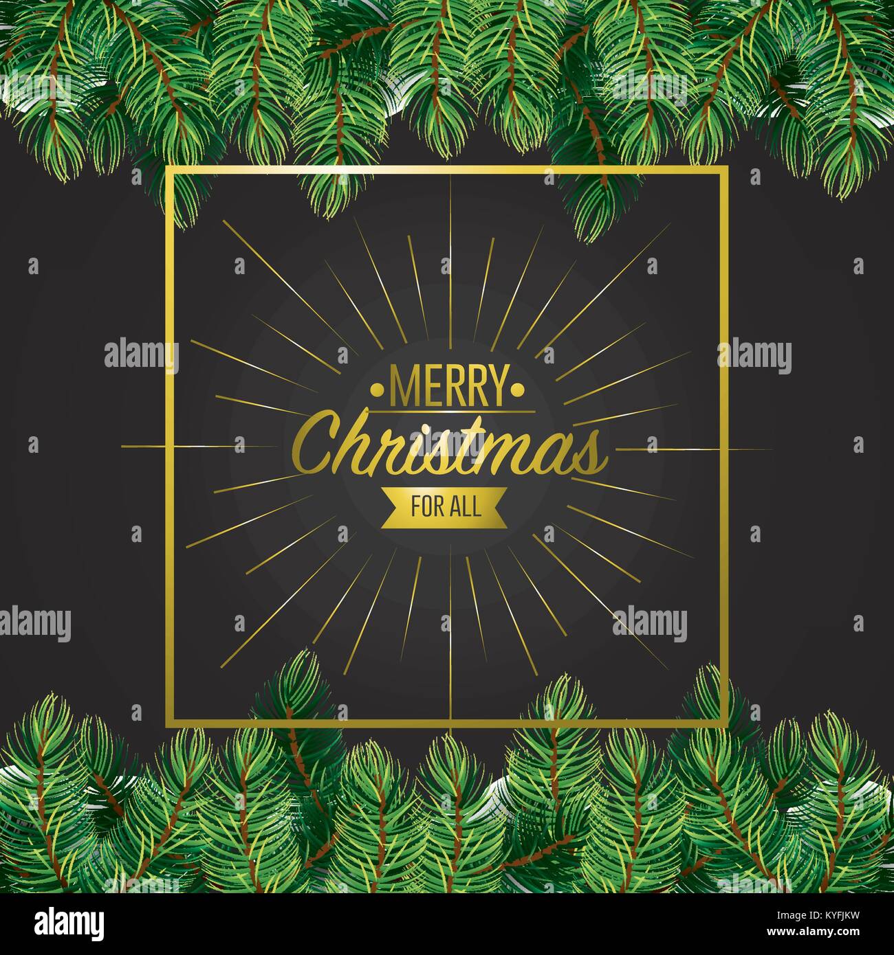 Frohe Weihnachten Karte Dekoration Design Stock Vektorgrafik Alamy