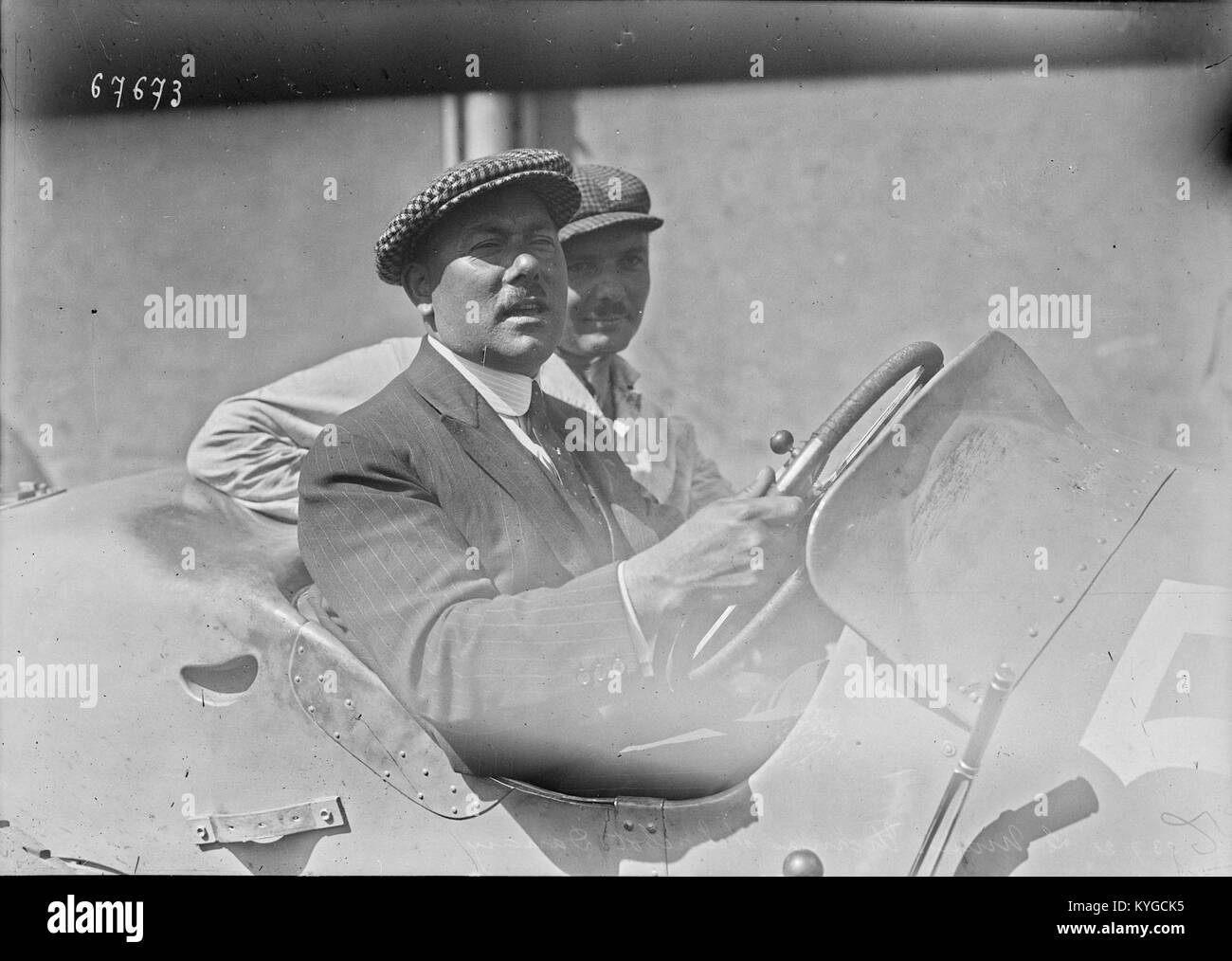 René Thomas beim Grand Prix von Frankreich 1921 Stockfoto