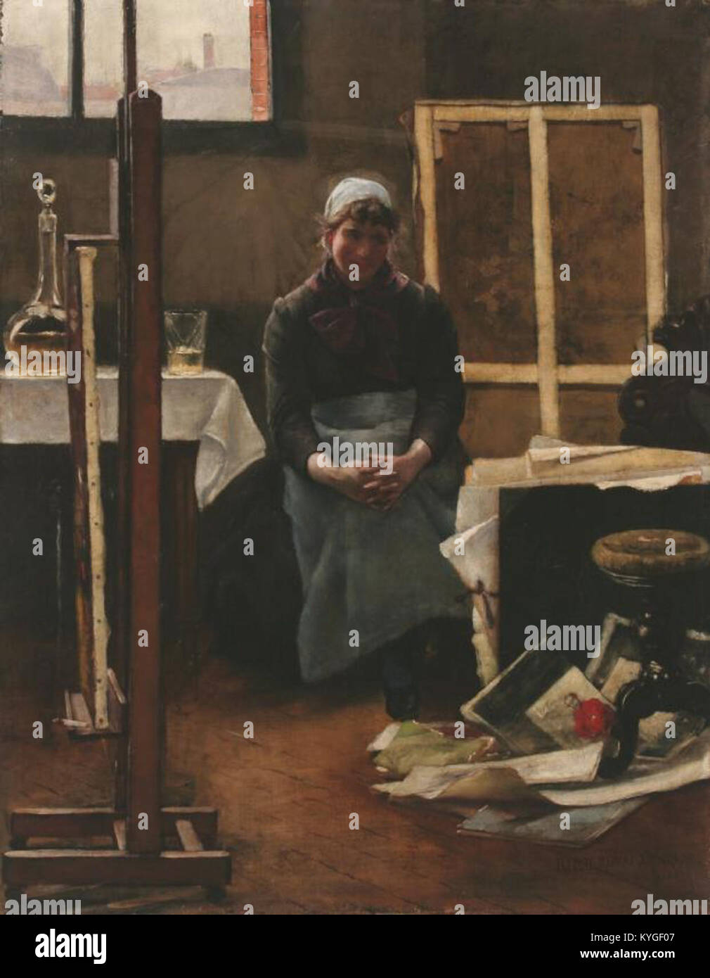 Rippl-Rónai Műteremben 1888 Stockfoto