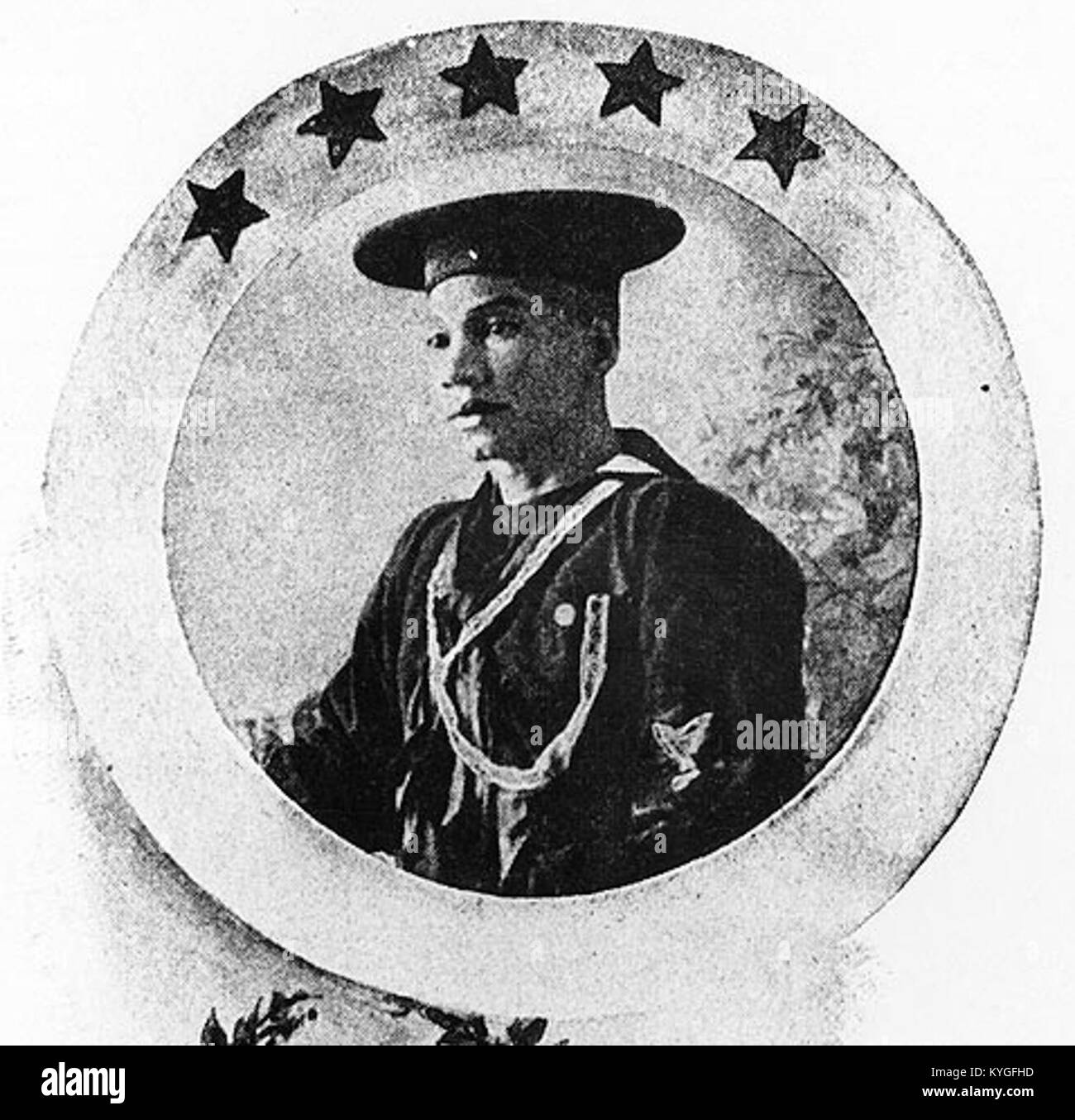 Dieses gerahmte Bild zeigt Robert Penn, Empfänger der Medal of Honor (MOH), und hebt seinen Militärdienst und seine Anerkennung in der amerikanischen Geschichte hervor. Stockfoto