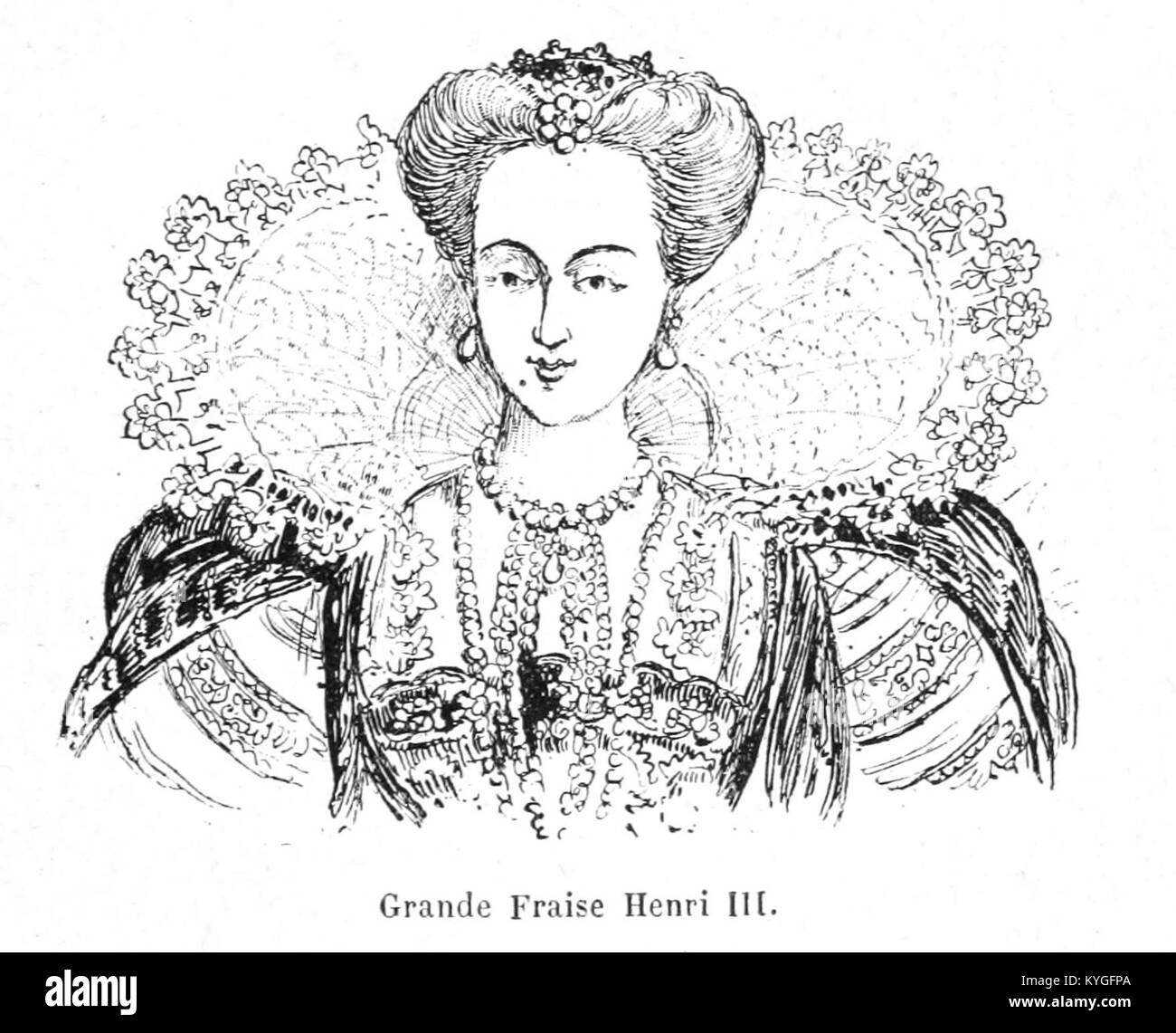 Albert Robidas Illustration „Mesdames nos aîles“ aus dem Jahr 1891 zeigt Damenmode aus dem 19. Jahrhundert und hebt Eleganz, Stil und soziale Trends dieser Zeit hervor. Stockfoto