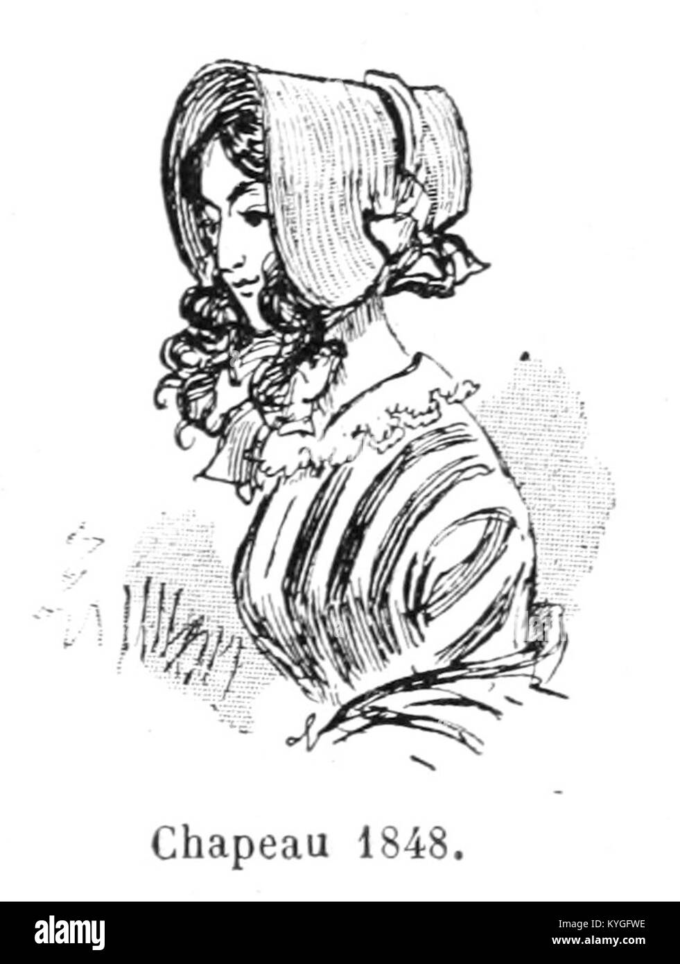 1891 Illustration von Albert Robida aus „Mesdames nos aîles“, die modische Frauen des 19. Jahrhunderts und die sozialen und stilistischen Normen der Zeit zeigt. Stockfoto