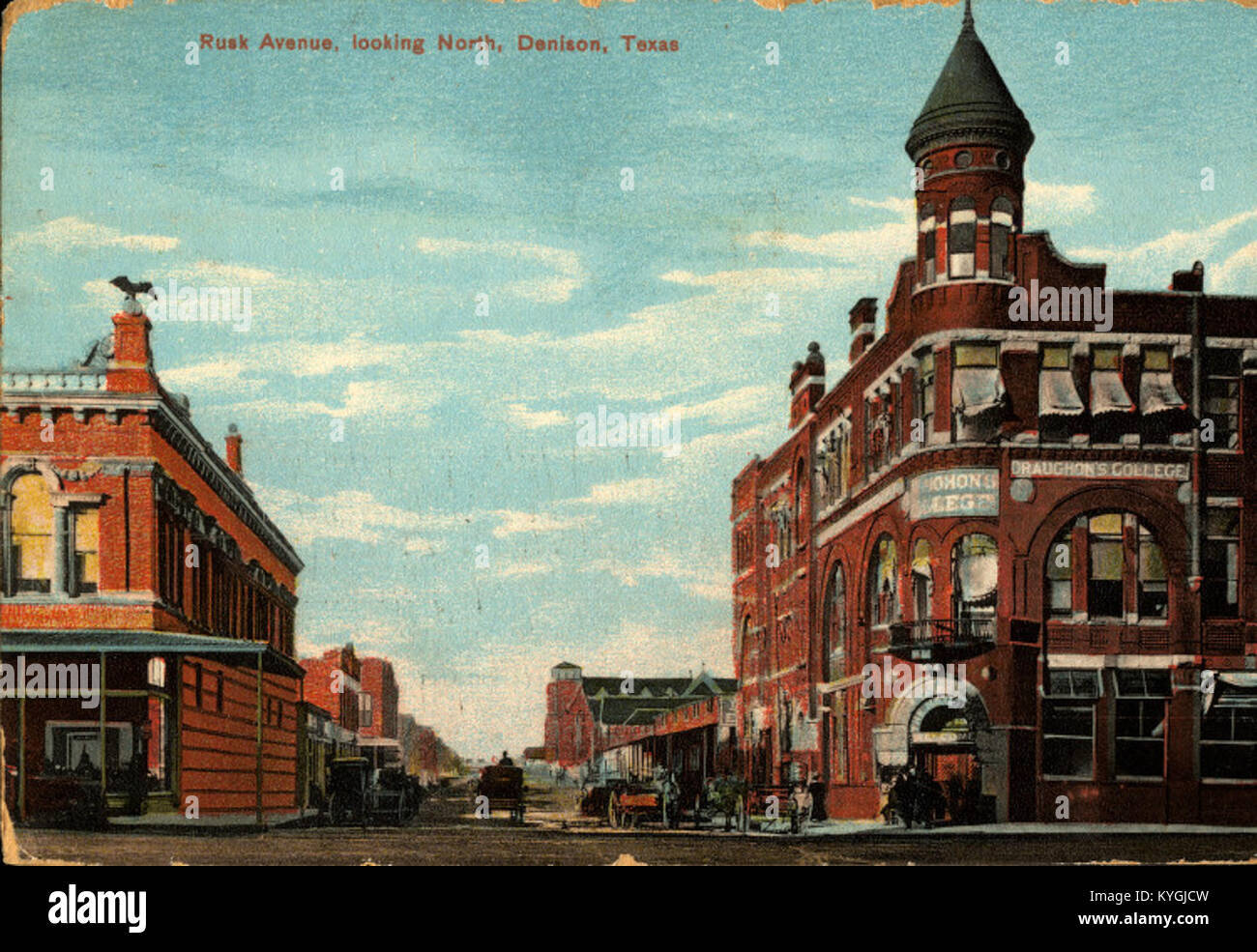 Zwieback Avenue nach Norden, Denison, Texas Stockfoto