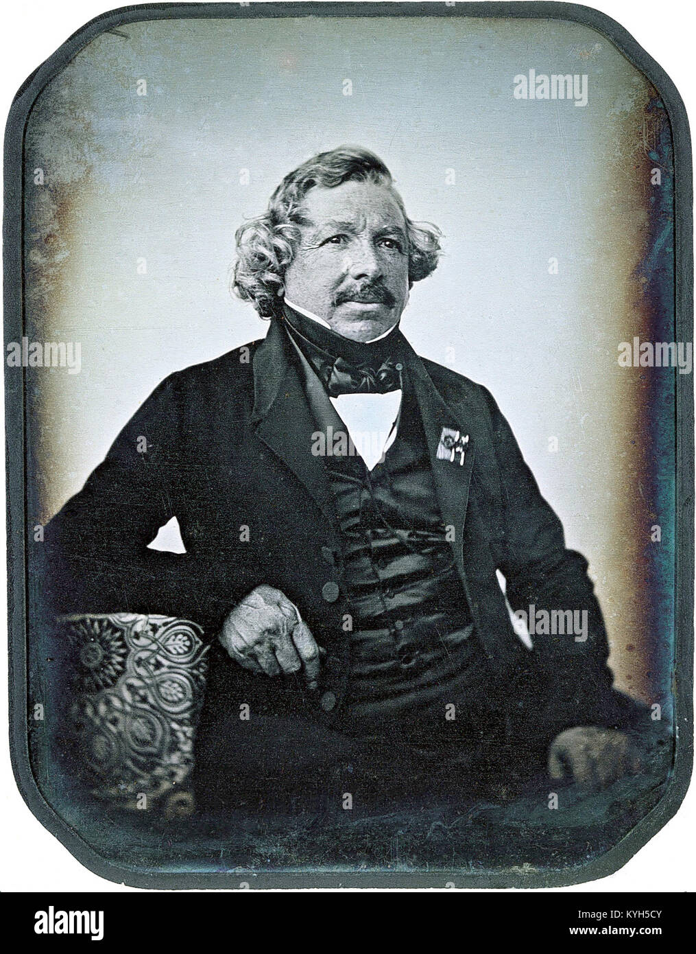 Louis Daguerre, Louis-Jacques-Mandé Daguerre, Louis Daguerre, französischer Künstler und Fotograf, der Erfinder der Daguerreotypie Prozess der Fotografie Stockfoto