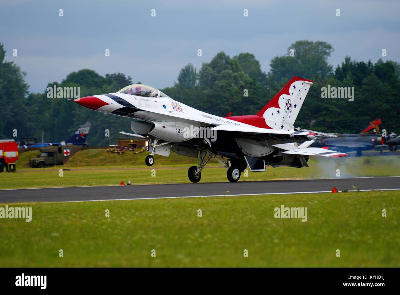 Thunderbirds Aerobatic Display Team, RIAT 2017, Fairford, Gloucestershire, England, Stockfoto