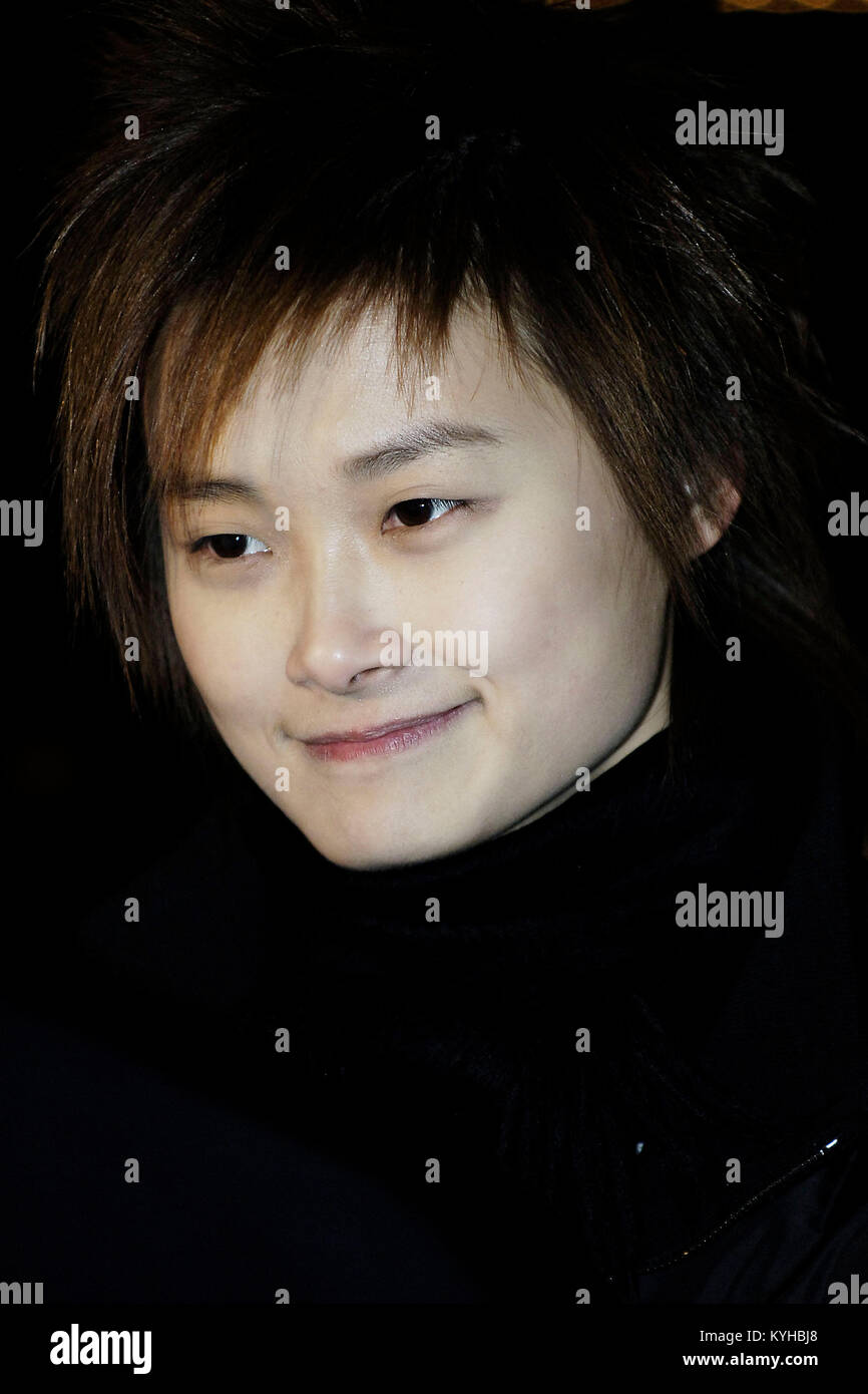 Li Yuchun-aka Chris Lee - Der chinesische "Super Girl" Sängerin in London UK fotografiert - 26 Jan 2006. Foto: George Kinn/IconicPix Stockfoto