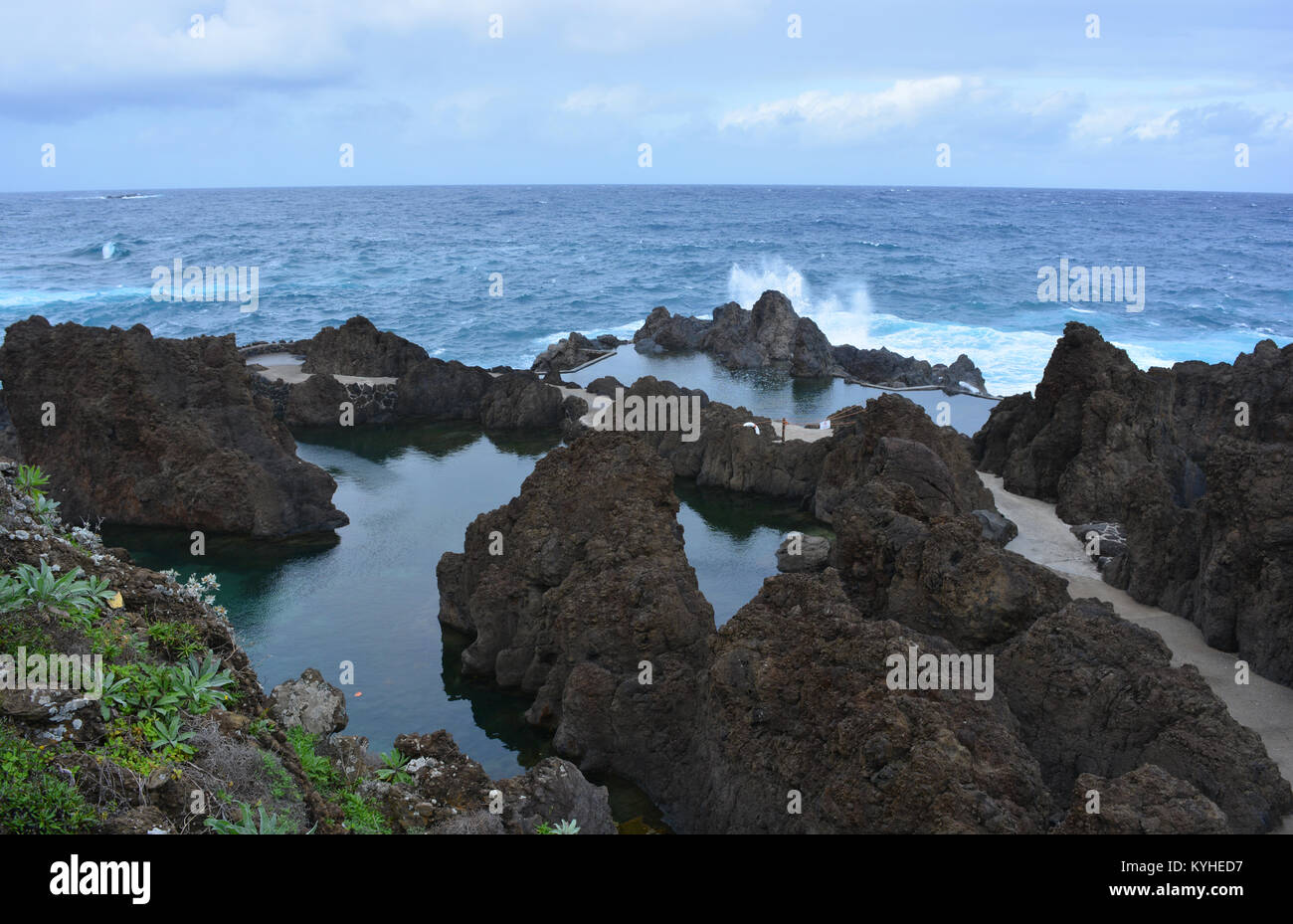 Lava Pools, Porto Moniz, Madeira Stockfoto