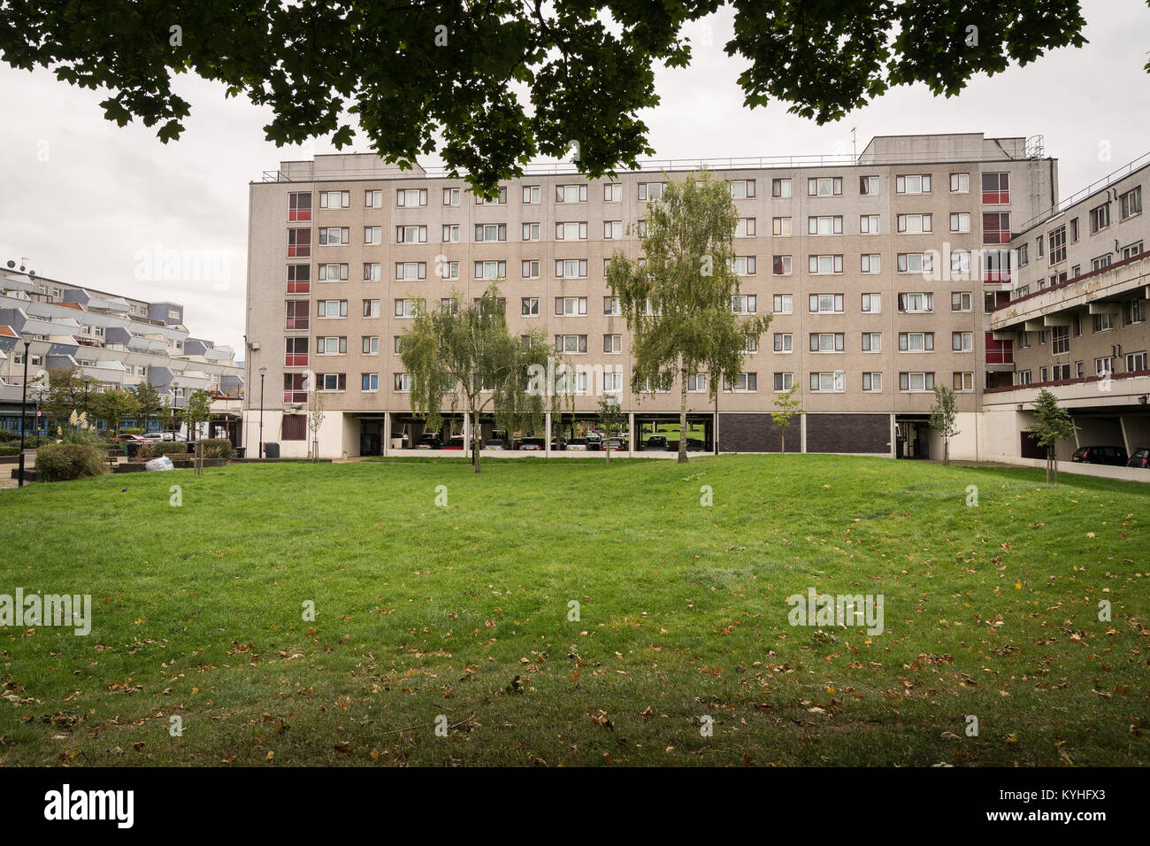 Der soziale Wohnungsbau, London Borough von Haringey, Großbritannien Stockfoto
