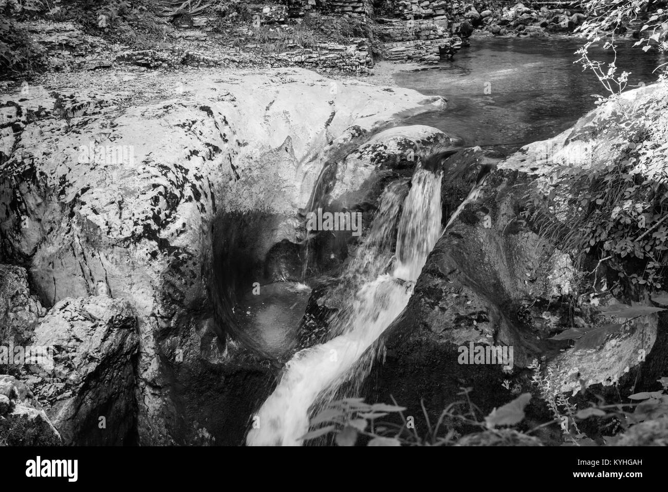 Kozjak Wasserfälle Stockfoto