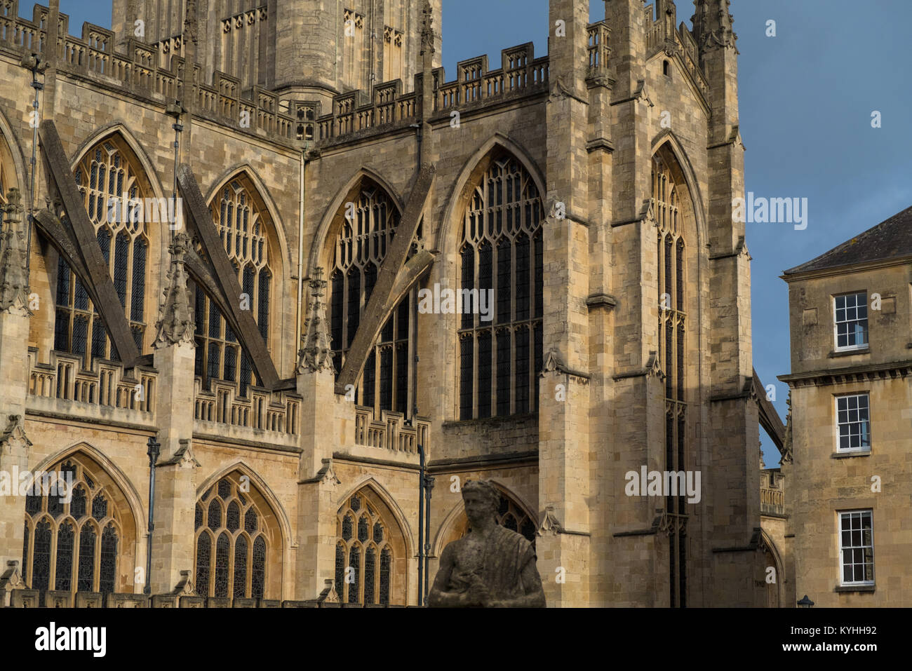 Bath Abbey, Bath, Somerset, Großbritannien Stockfoto