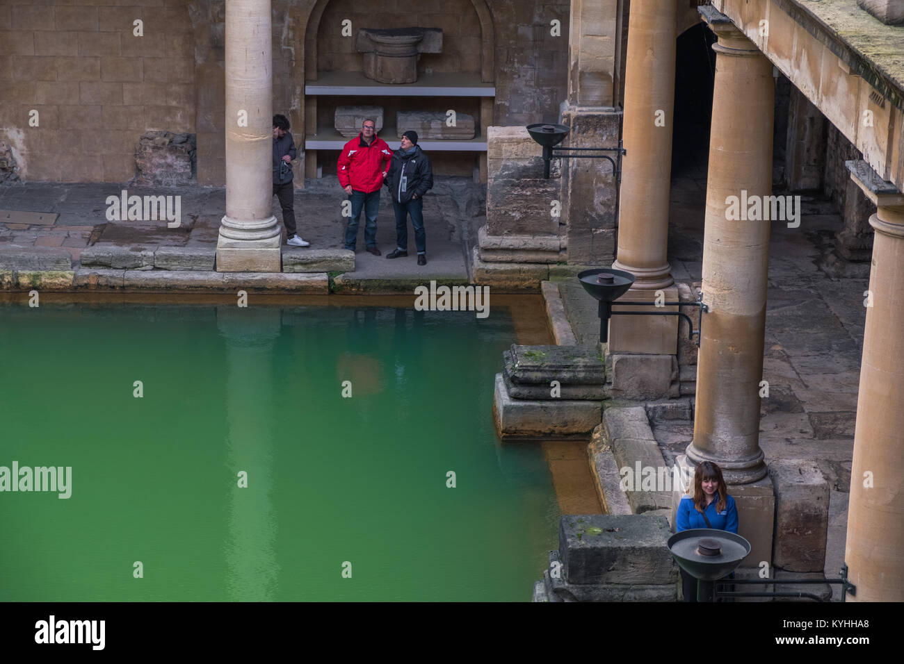 Römische Bäder, Bath, Somerset, England, Vereinigtes Königreich Stockfoto