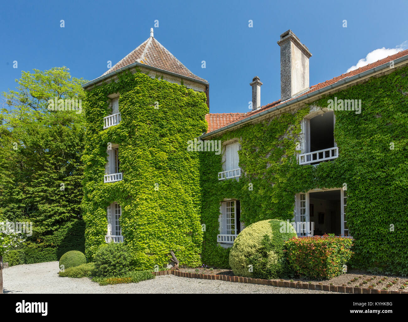 Frankreich, Haute-Marne (52), Colombey-les-Deux-Églises, La Boisserie, Maison de Charles de Gaulle // Frankreich, Haute-Marne, Vitry-le-François, der Stockfoto