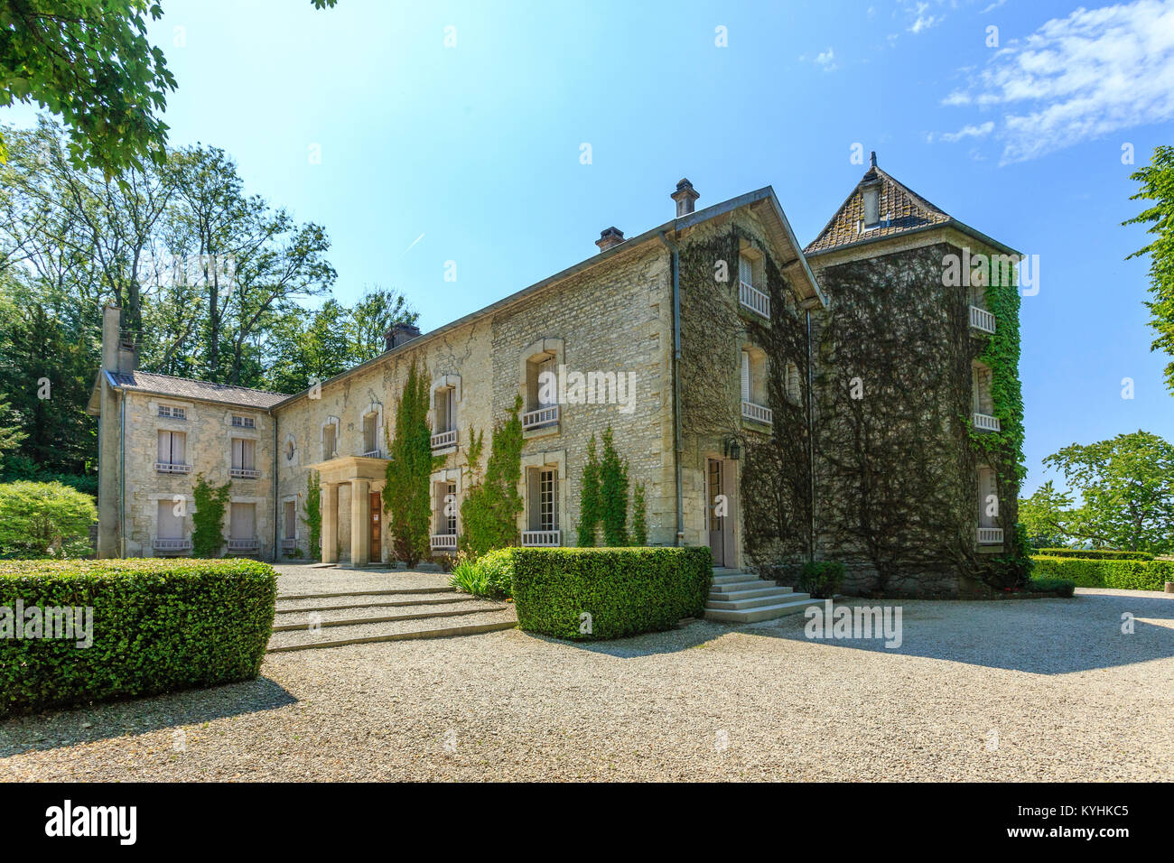 Frankreich, Haute-Marne (52), Colombey-les-Deux-Églises, La Boisserie, Maison de Charles de Gaulle // Frankreich, Haute-Marne, Vitry-le-François, der Stockfoto