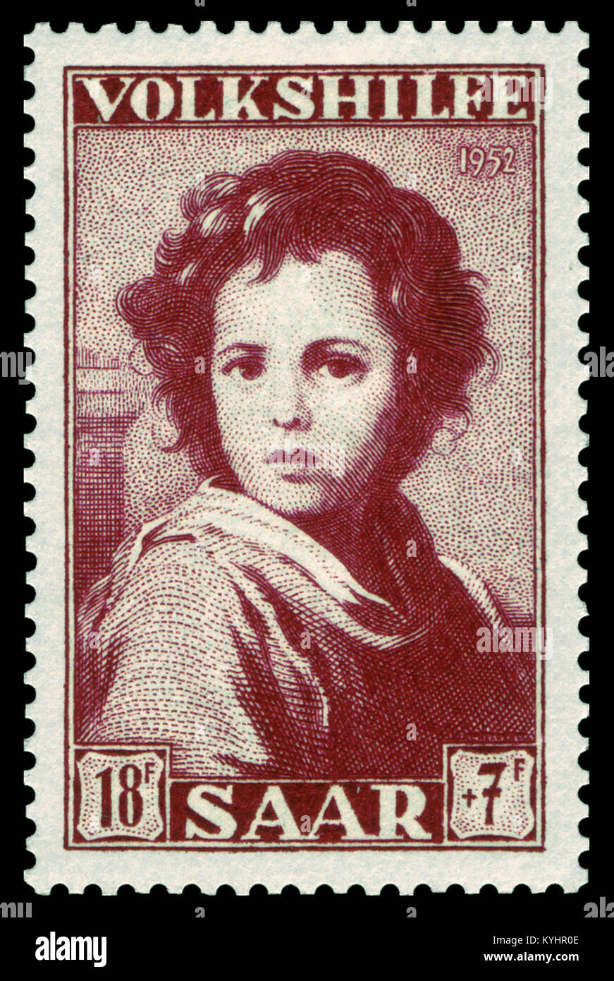 Dieses Bild ist ein Detail aus dem 1952 entstandenen „der göttliche Schäfer“ von Bartolomé Esteban Murillo, das barocke religiöse Malerei, Komposition, Figuren und Stilelemente zeigt, die für Murillos Werk typisch sind. Stockfoto