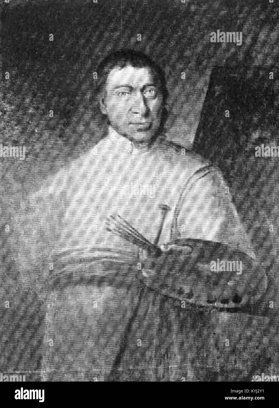 SIARD Frantisek Noseck war ein in Mitteleuropa tätiger Barockmaler, bekannt für religiöse Werke und Gemälde, die künstlerische Stile des 17. Und 18. Jahrhunderts widerspiegeln. Stockfoto