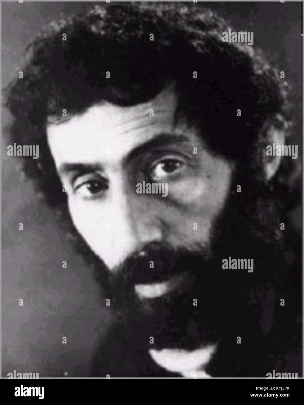 Dieses Porträt aus dem Jahr 1975 zeigt Sohrab Sepehri, den iranischen Dichter und Maler, und hebt seine Beiträge zur Literatur und bildenden Kunst im Iran hervor. Stockfoto