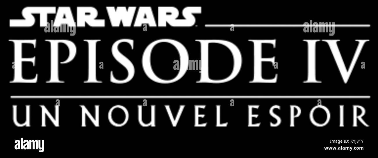 Star Wars, Épisode IV-Un Nouvel espoir Logo Stockfoto