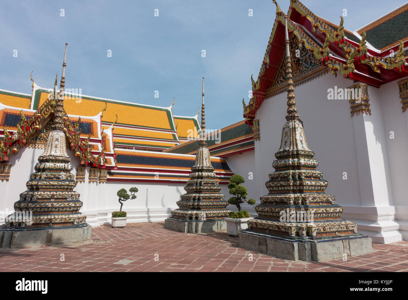 Bangkok Thailand Wat Pho Tempelkomplex Stockfoto