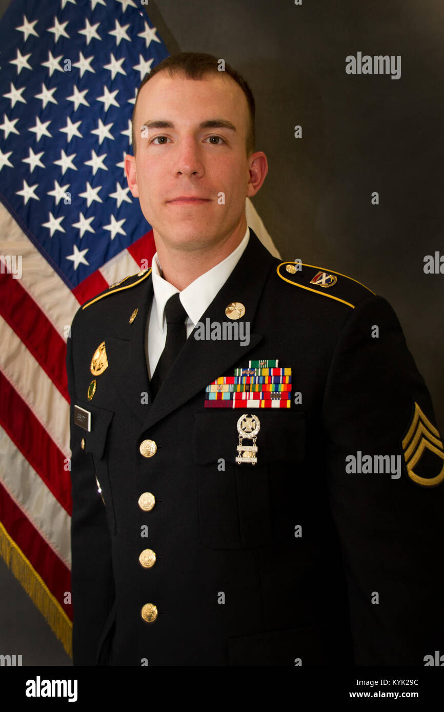 Staff Sgt. Dakota Abbott - Alabama National Guard - National Guard besten Krieger Wettbewerb 2017. (U.S. Army National Guard Foto: Staff Sgt. Scott Raymond) Stockfoto