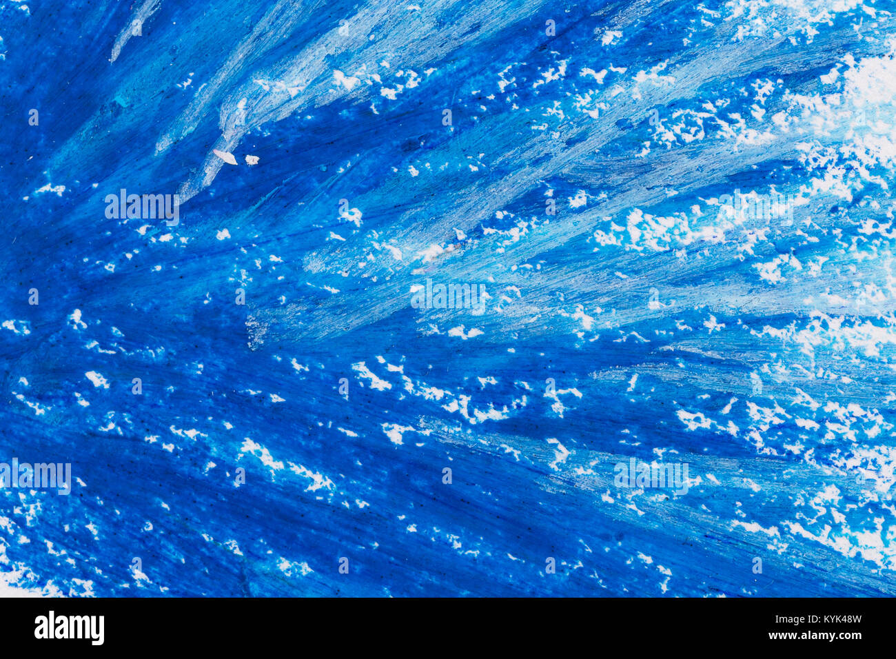 Buntstifte blauer Rahmen Textur Hintergrund Nahaufnahme Stockfoto