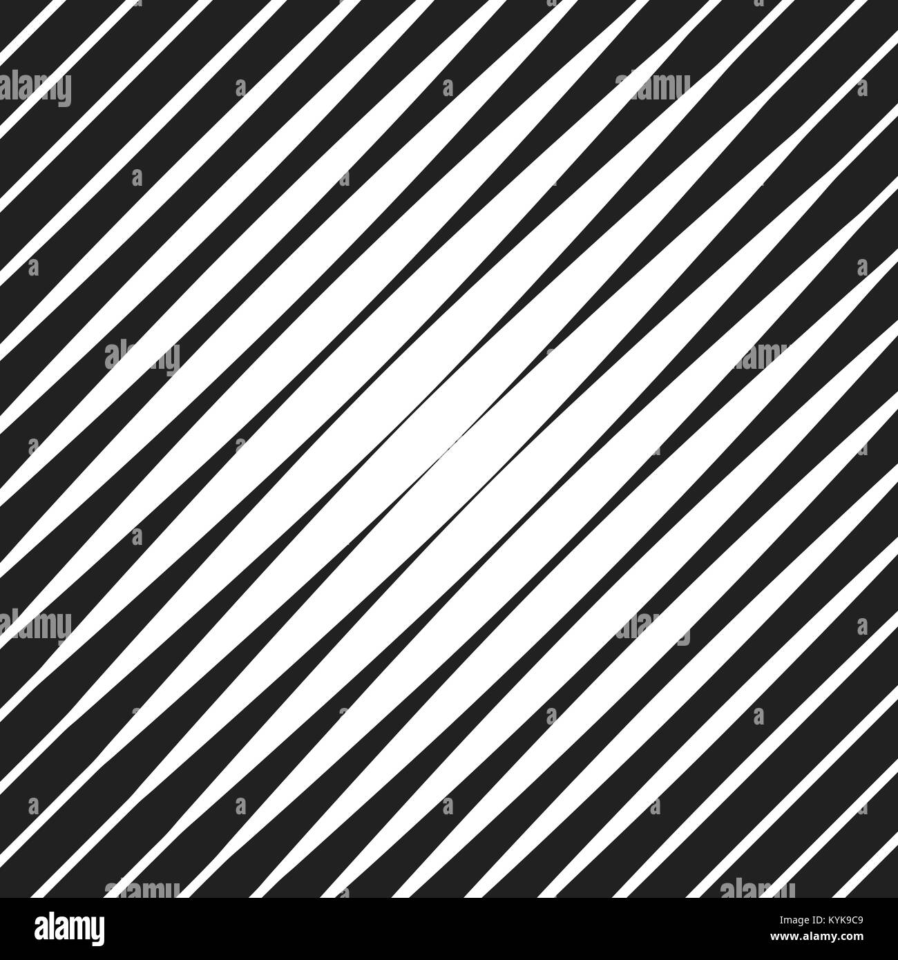 Halbton Textur aus schwarzen Linien mit unterschiedlicher Breite und Form. Geeignet für Logo oder andere Design Stock Vektor