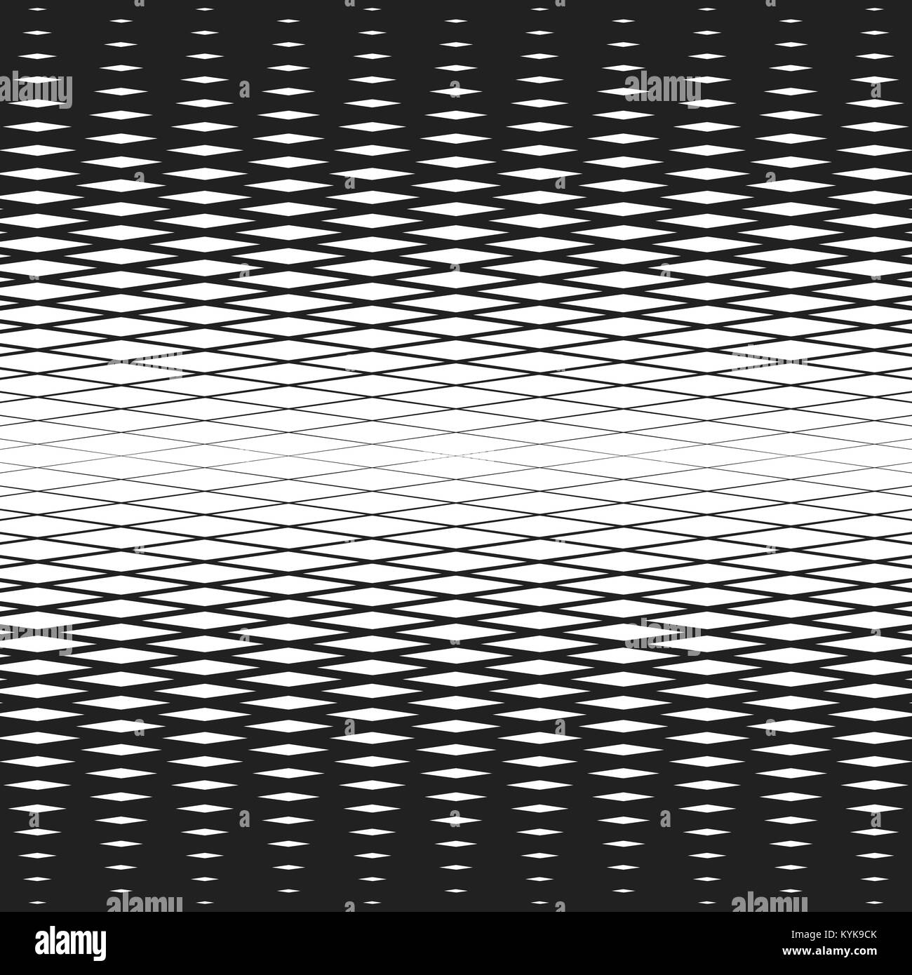 Sich überschneidende Linien mit unterschiedlicher Dicke, die ein Raster. halftone Wirkung. vector Hintergrund Stock Vektor