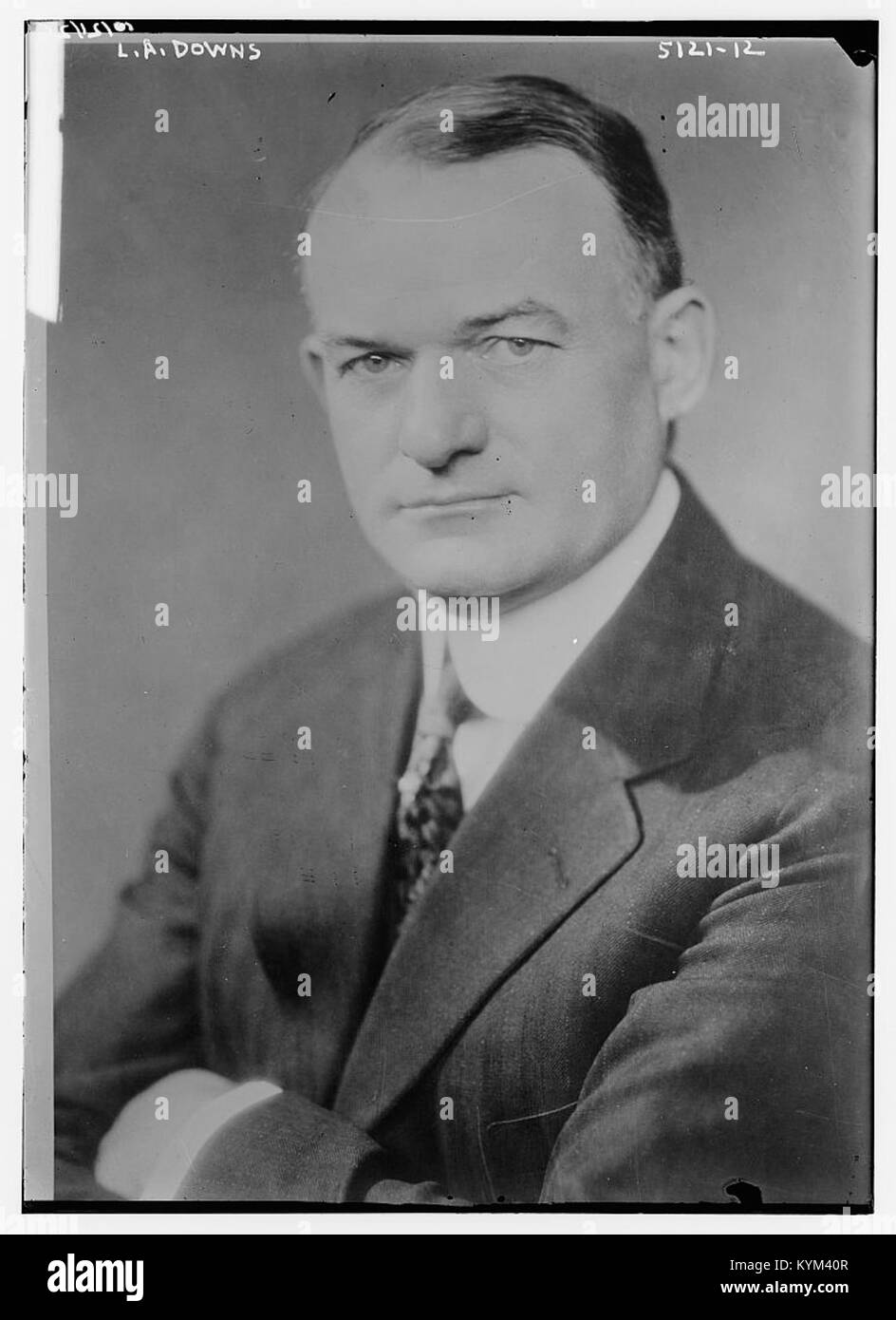 Eine historische Illustration der Region LA Downs, die möglicherweise die Landschaft oder das Stadtbild der Gegend zeigt, stammt aus der Library of Congress Archive. Stockfoto