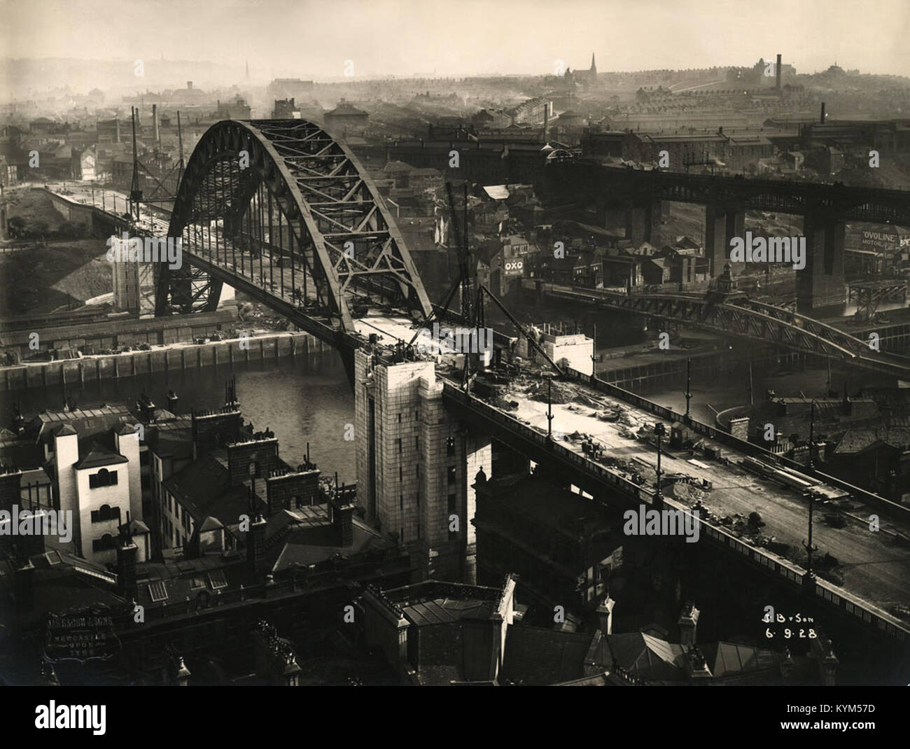 Tyne Bridge Türme im Bau 36996200492 o Stockfoto