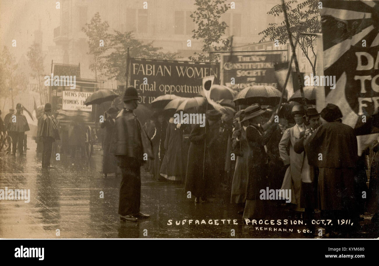 Wahlrecht Prozession am 7. Oktober 1911 37763521674 o Stockfoto