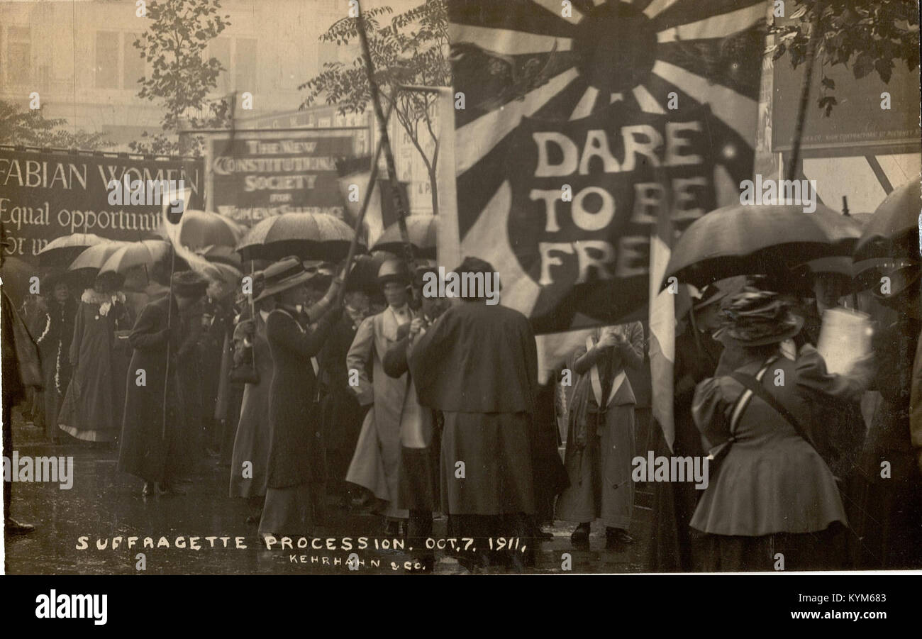 Wahlrecht Prozession am 7. Oktober 1911 37763521794 o Stockfoto