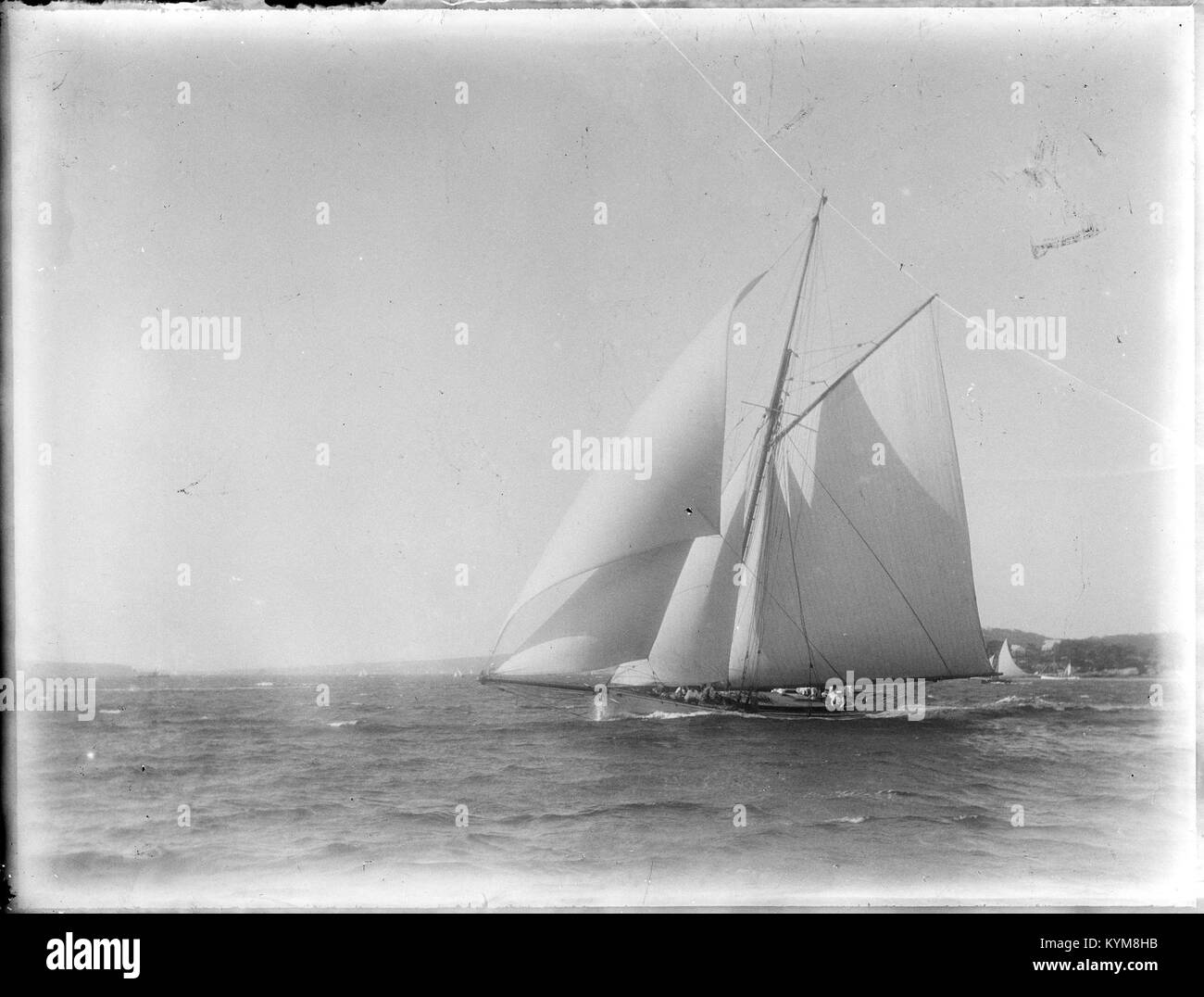 Eine Sammlung von Glasnegativen mit Bildern der Gegend von Sydney und Manly, die die städtische Landschaft und die Küstenschönheit Australiens des frühen 20. Jahrhunderts zeigen. Stockfoto