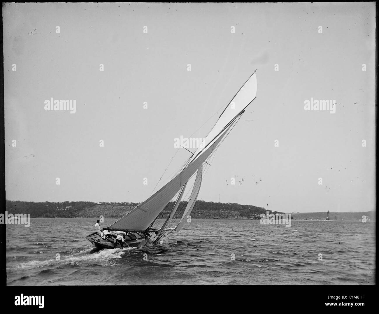 Eine Sammlung von Glasnegativen, die historische Ansichten von Sydney und Manly darstellen und die Stadt- und Naturlandschaften Australiens aus dem frühen 20. Jahrhundert zeigen. Stockfoto