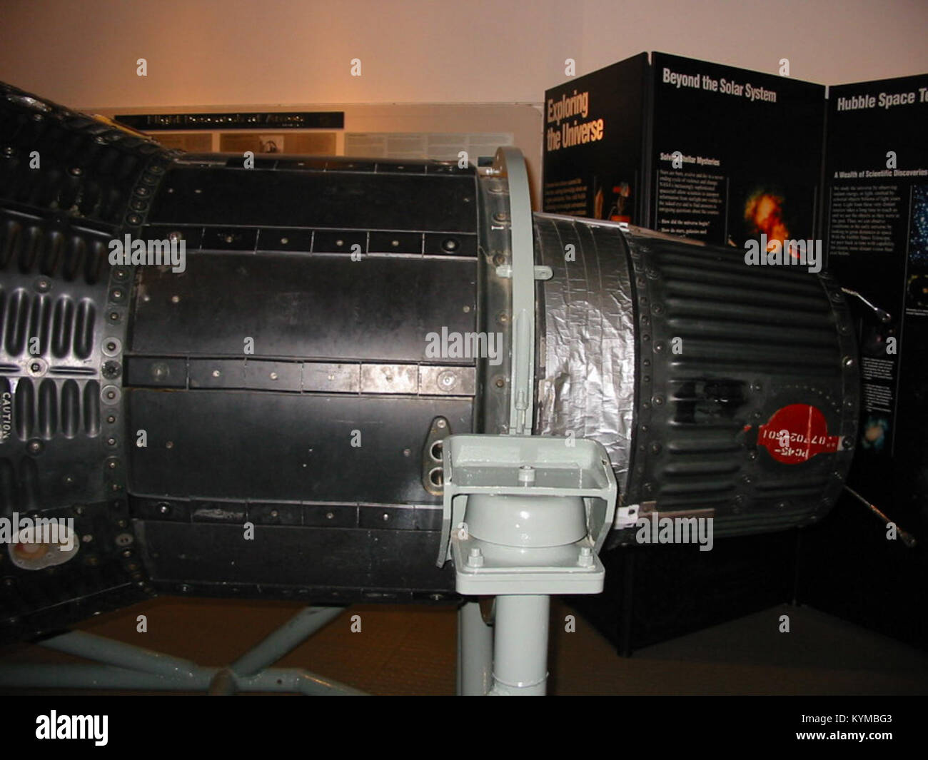 Ein Bild aus dem Projekt Mercury der NASA, dem ersten von 1958 bis 1963 durchgeführten menschlichen Raumfahrtprogramm der Vereinigten Staaten, das darauf abzielt, ein bemanntes Raumschiff um die Erde zu umkreisen und menschliche Fähigkeiten im Weltraum zu untersuchen. Stockfoto