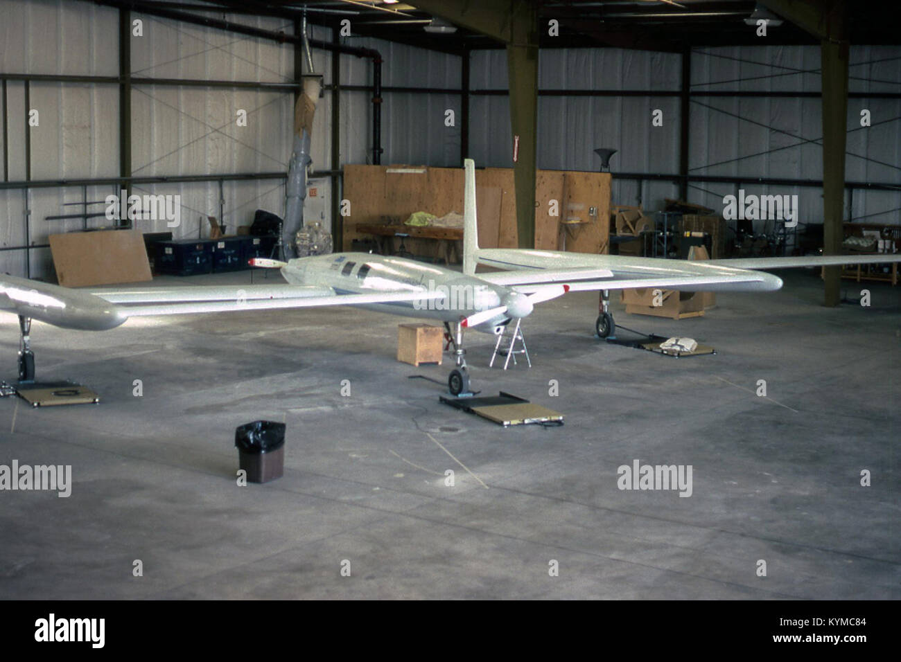 Ein Bild aus der Ray Kamm Kollektion, das einen wichtigen Moment in der Luftfahrtgeschichte zeigt. Ray Kamm war eine Schlüsselfigur bei der Bewahrung historischer Luftfahrtefakte und Fotografien. Stockfoto