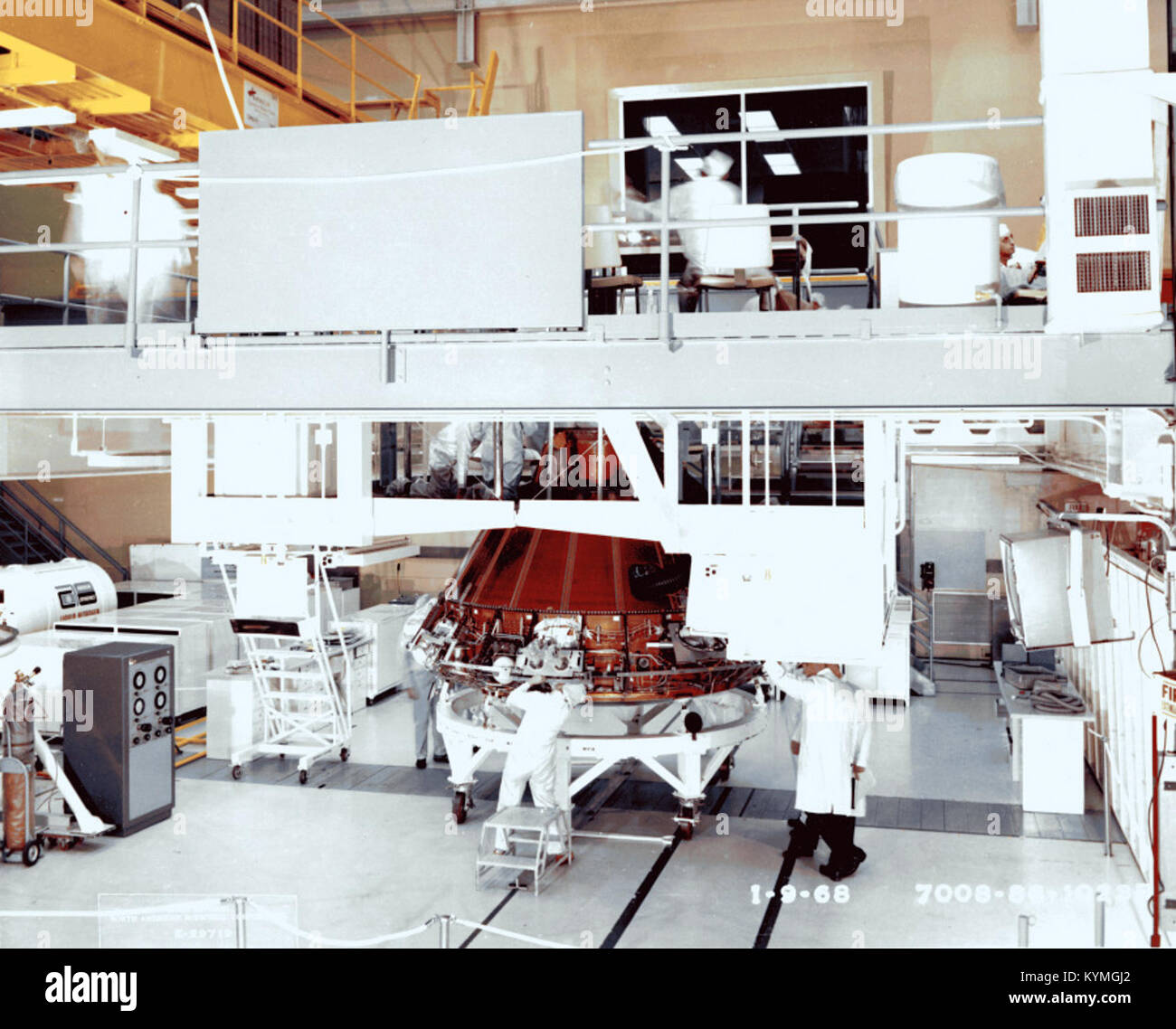 Foto von der 08er-Weltraummission, die einen Moment in der Geschichte der Weltraumforschung festhält. Stockfoto